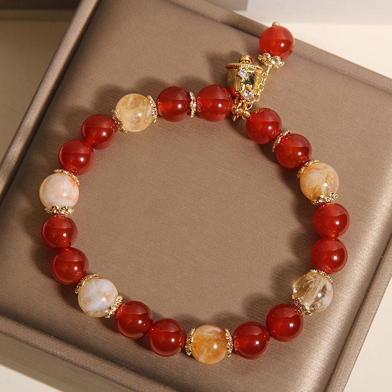 Solar Flare: Sun-Drenched Agate & Quartz Crystal Fusion Necklace