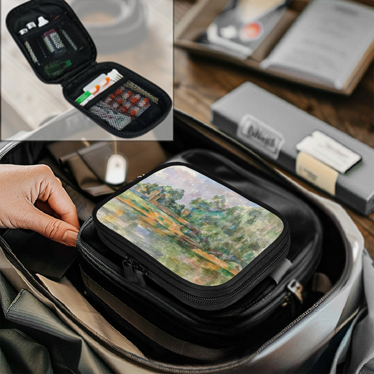 Banks of the Seine Travel Medicine Kit - Essential Paul Cezanne Adventure Companion - Rosetta Creative Boutique