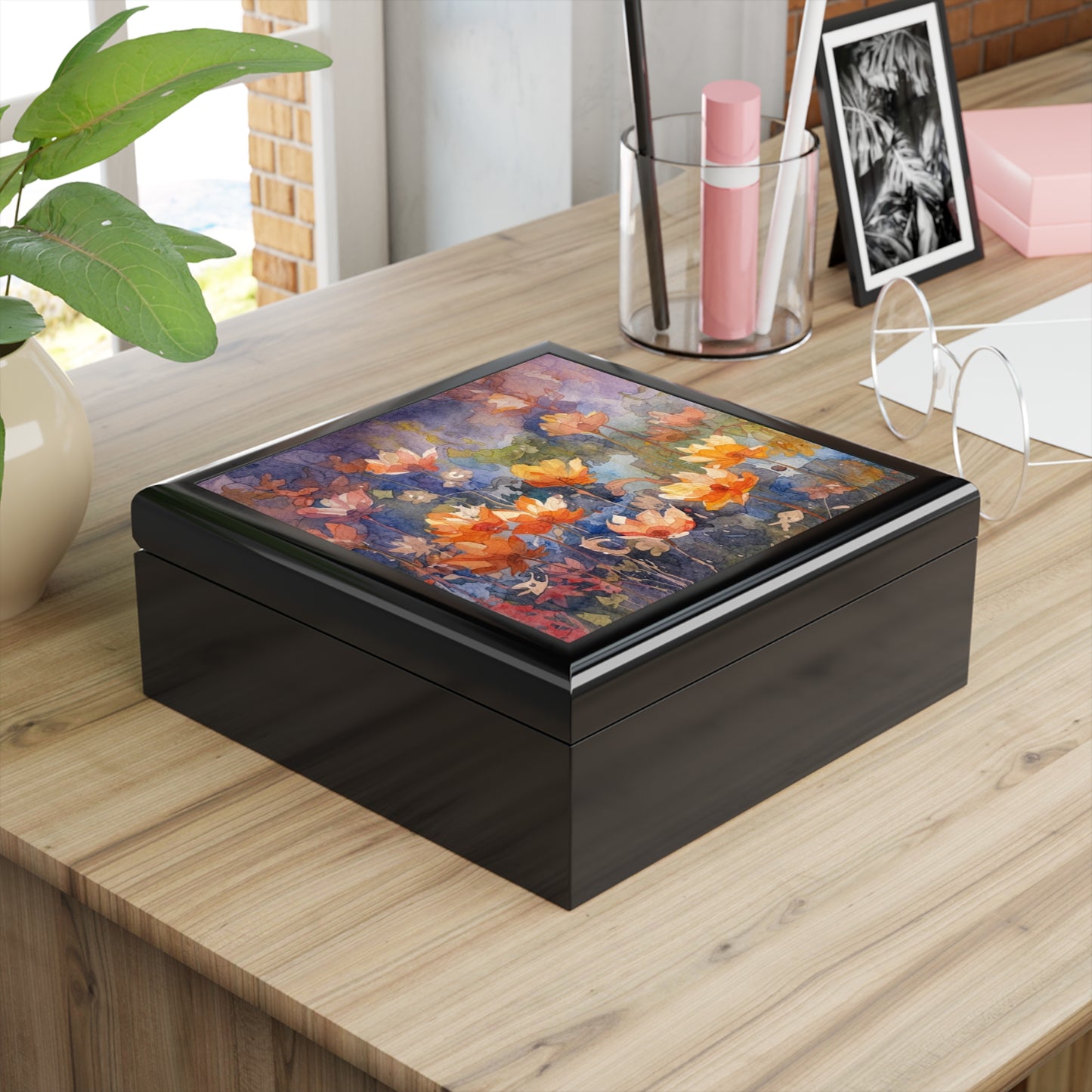 Floral Jewelry Box Keepsake Organizer For Her Home Decor - Rosetta Creative Boutique