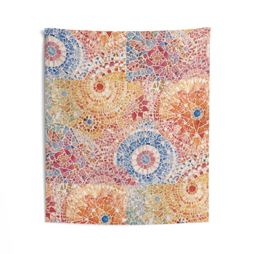 Bohemian Mosaic Wall Tapestry Vibrant Decor For Dorm Room - Rosetta Creative Boutique