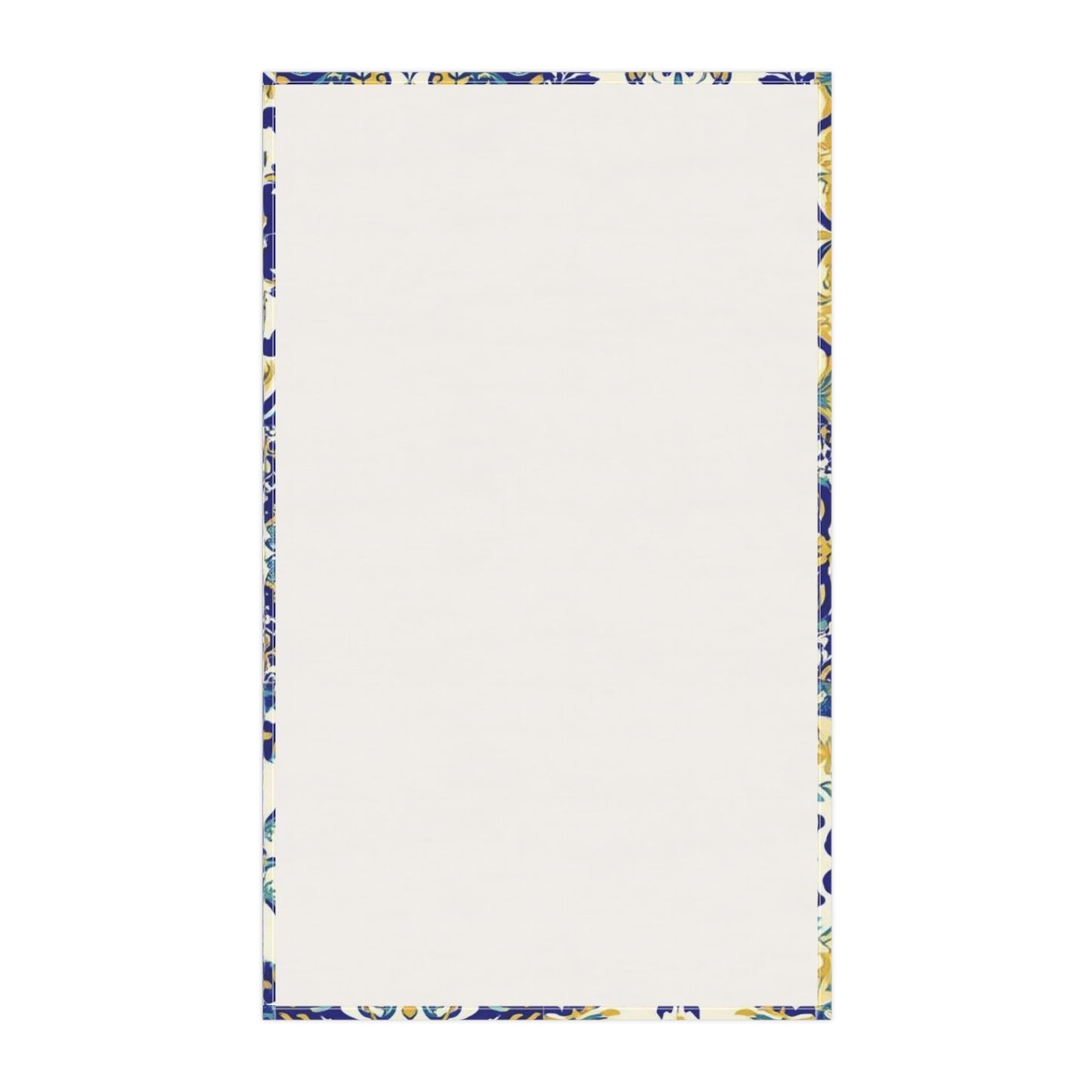 Elegant Floral Tea Towels, Kitchen Decor, Blue Yellow Home Accessories, Gift for Housewarming, Wedding, or Holidays