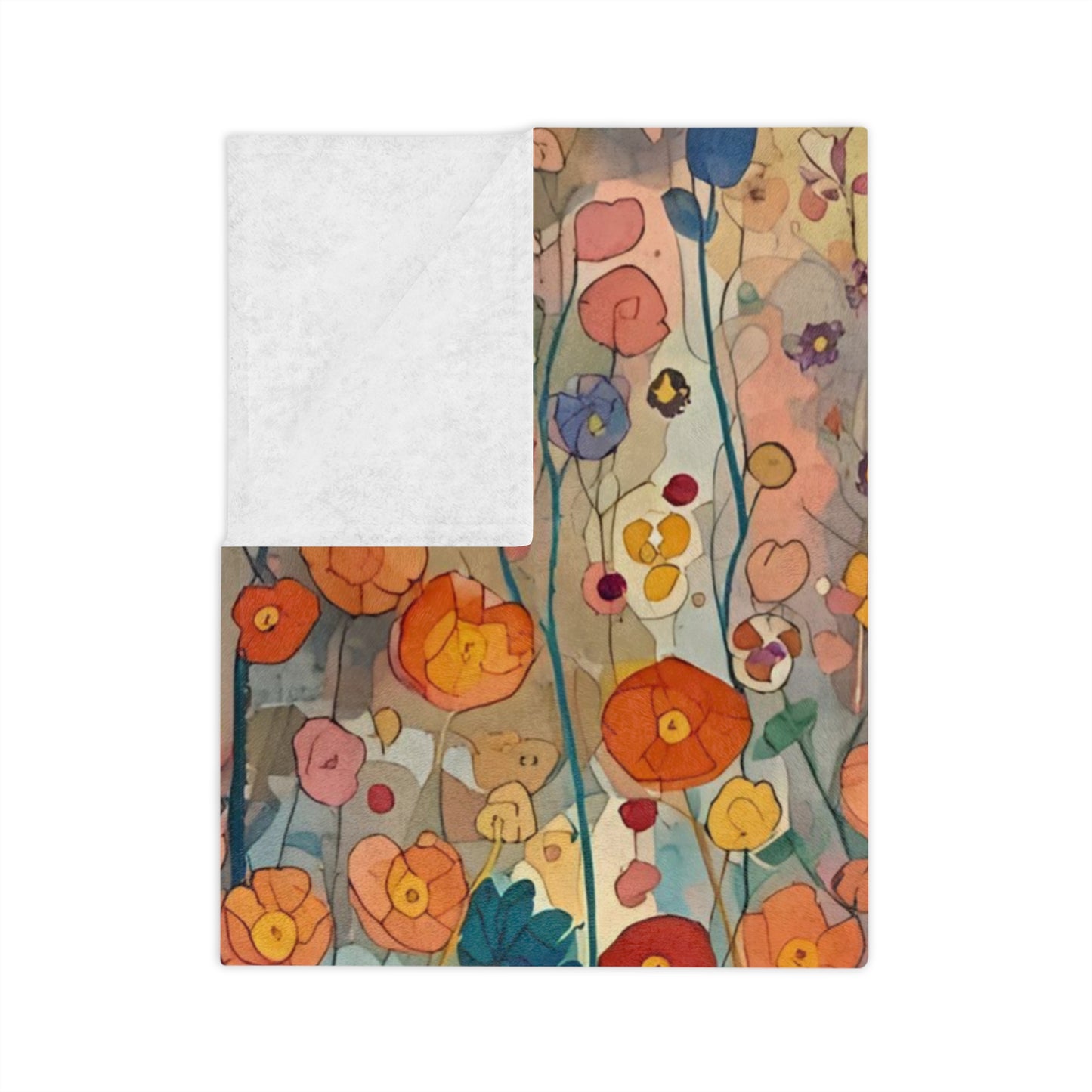 Vibrant Floral Microfiber Blanket - Exclusively at Rosetta Creative Boutique, Cozy Home Decor, Perfect for Picnics, Gifts, Boho Style, Unique Throw, All Seasons - Rosetta Creative Boutique