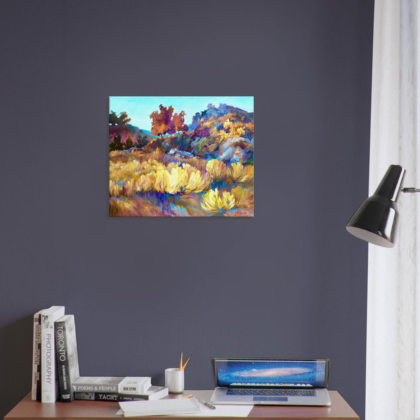 "Rock Ridge" Landscape I 20x24 inch Canvas Art Print I Original Artwork by American Artist Barbara Cleary - Rosetta Creative Boutique