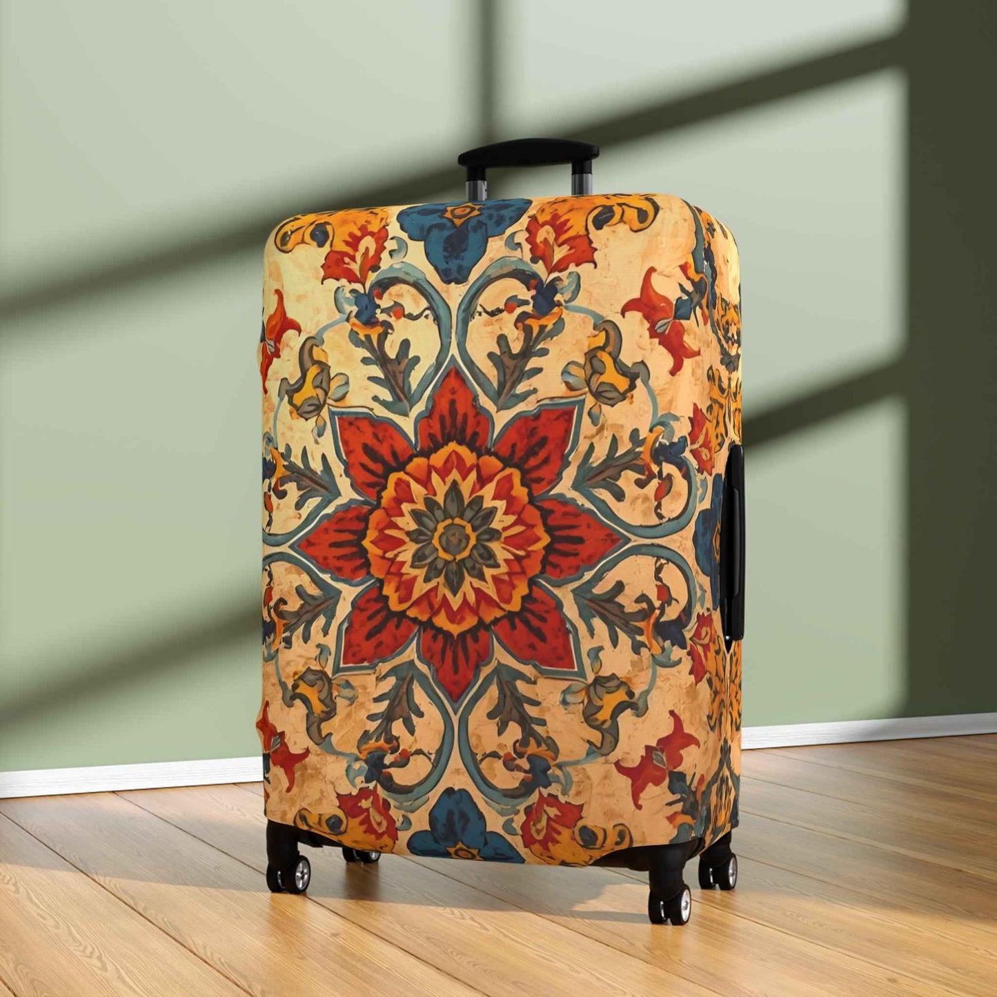 Colorful Mandala Luggage Cover - Boho Suitcase Protector