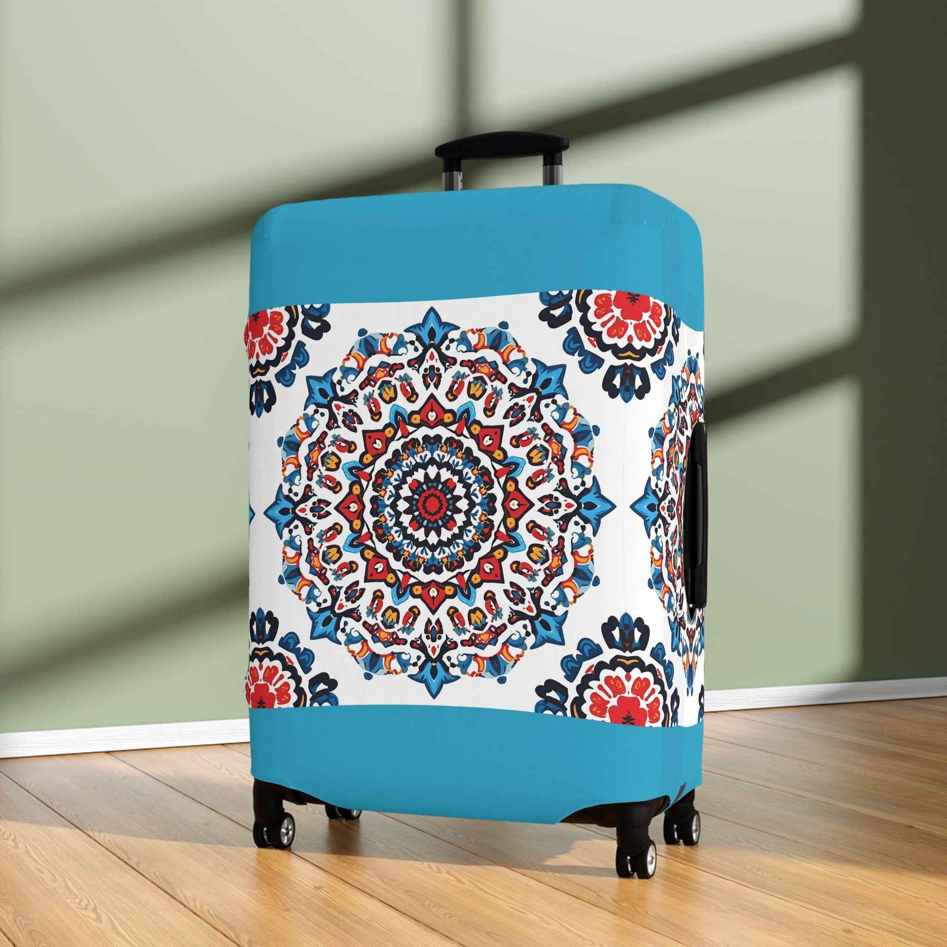 Colorful Mandala Luggage Cover - Travel in Style