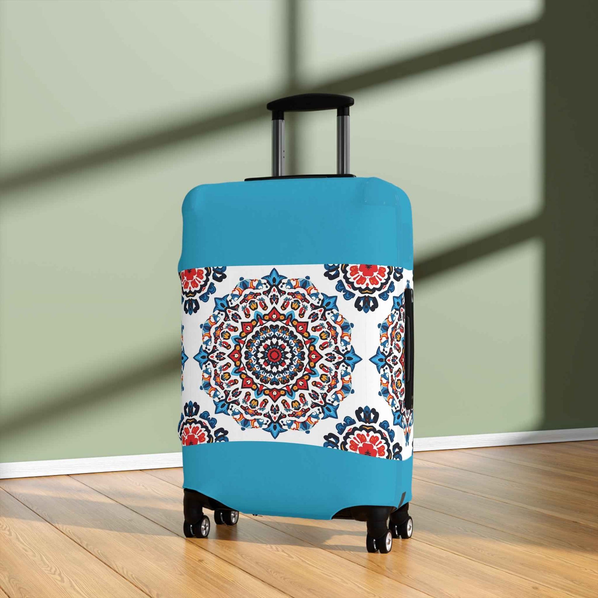 Colorful Mandala Luggage Cover - Travel in Style