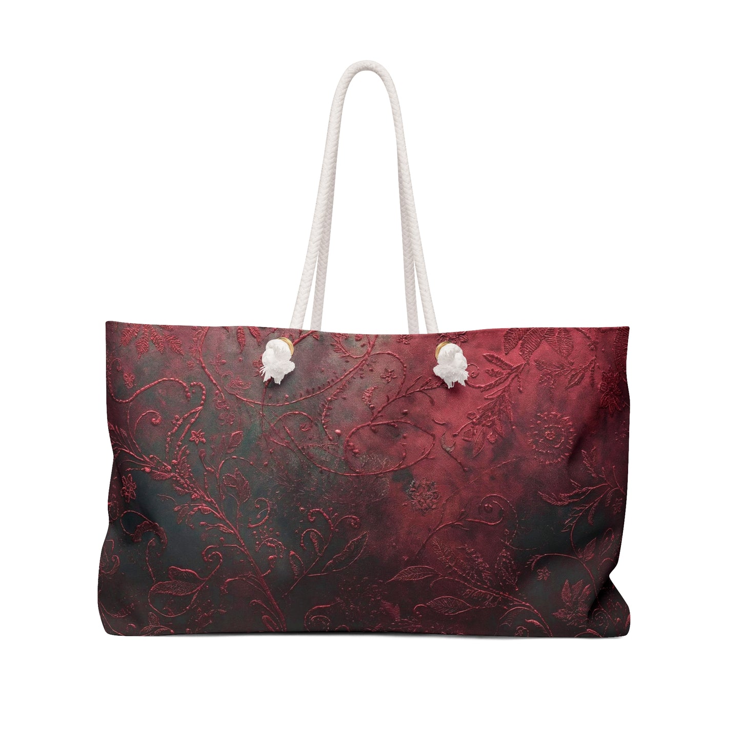 Elegant Floral Weekender Bag Travel Tote Carry On Bag - Rosetta Creative Boutique