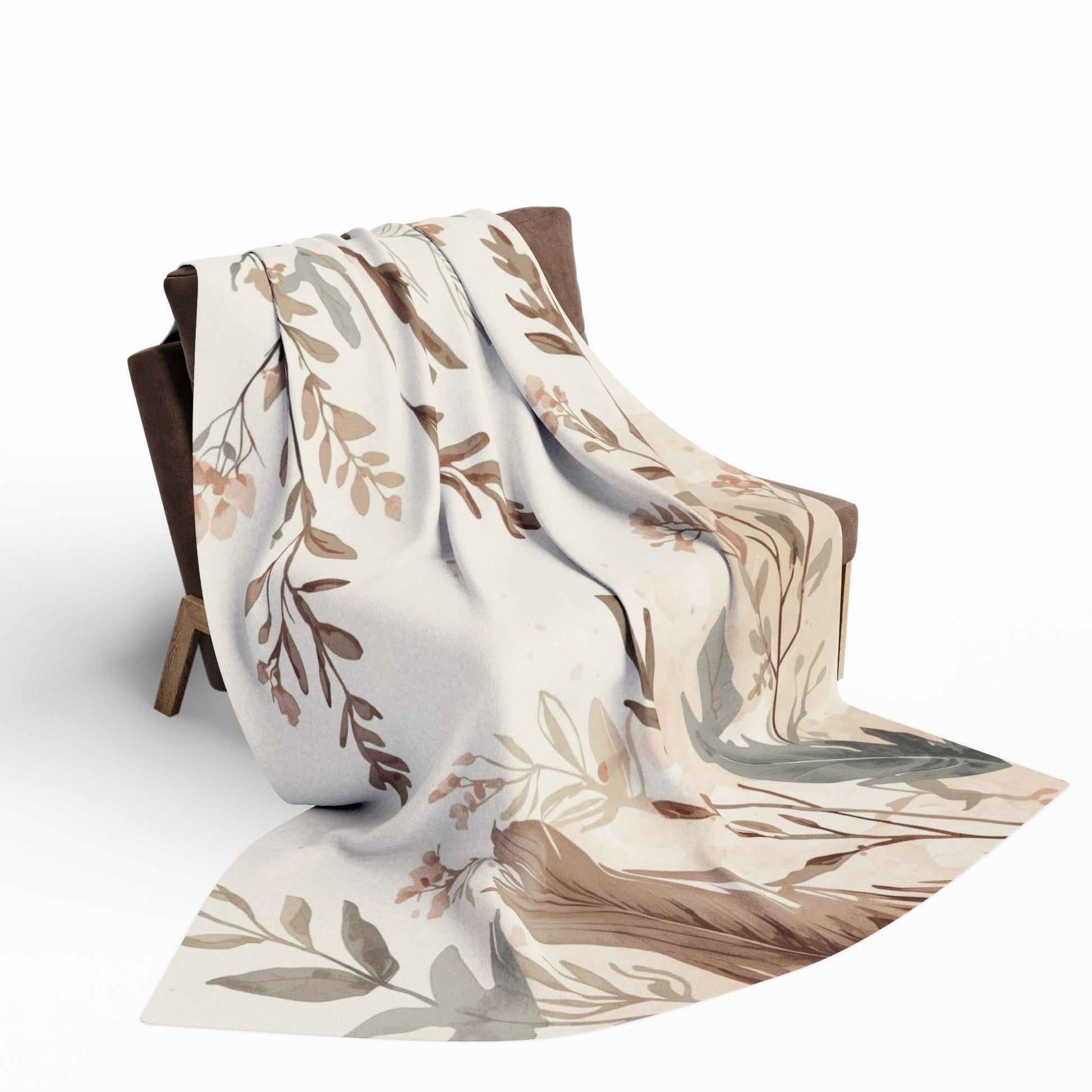Cozy Arctic Fleece Blanket Floral Throw Boho Style Gift - Rosetta Creative Boutique