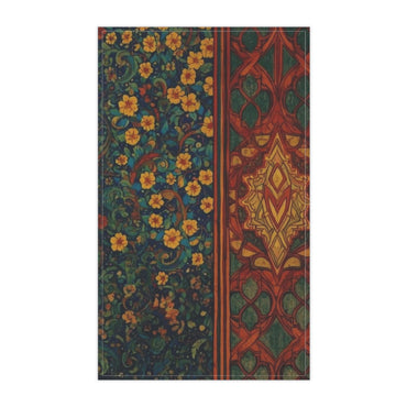 Vibrant Floral Cotton Tea Towels | Bohemian Kitchen Decor, Gift for Home, Eco-Friendly Kitchen Accessories, Vintage Style Towels