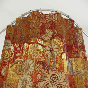 Beautiful Bohemian Floral Shower Curtain, Vintage Style Bathroom Decor, Bath Accessories, Home Decoration, Gift for Housewarming