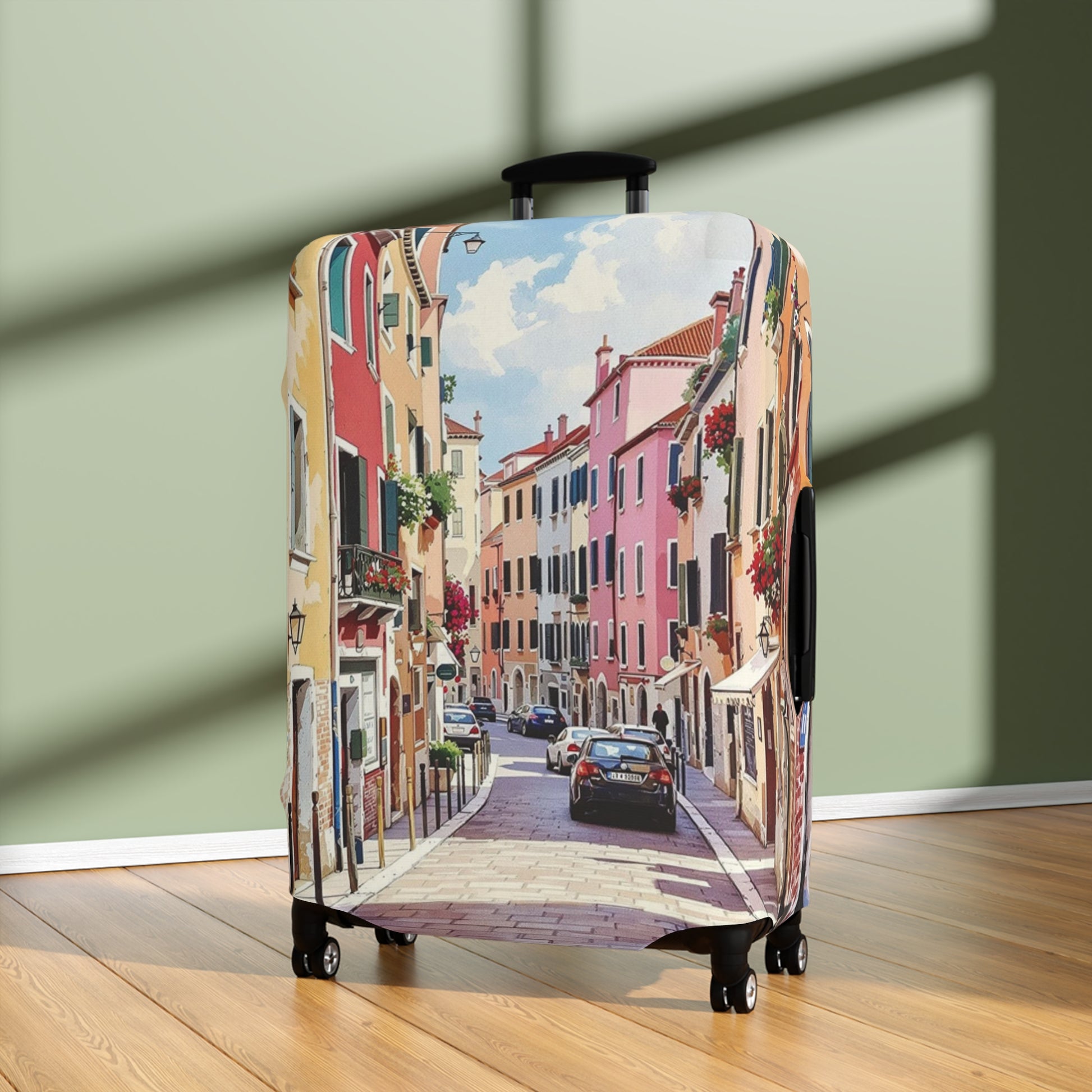 Vibrant Venice Luggage Cover - Stylish Suitcase Protector for Travel Lovers and Personalized Gifts for Wanderlust - Rosetta Creative Boutique