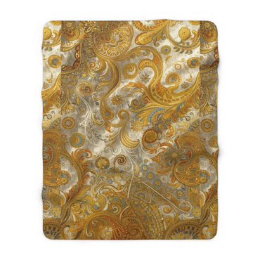 Luxurious Sherpa Fleece Blanket for Cozy Decor, Perfect for Home, Gifts, Winter, Holidays, Elegant Pattern