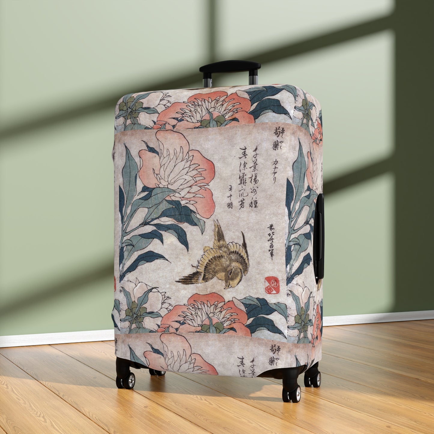 Japanese Floral Luggage Cover - Stylish Suitcase Protector, Perfect Travel Accessory and Ideal Gift for Adventurers - Rosetta Creative Boutique