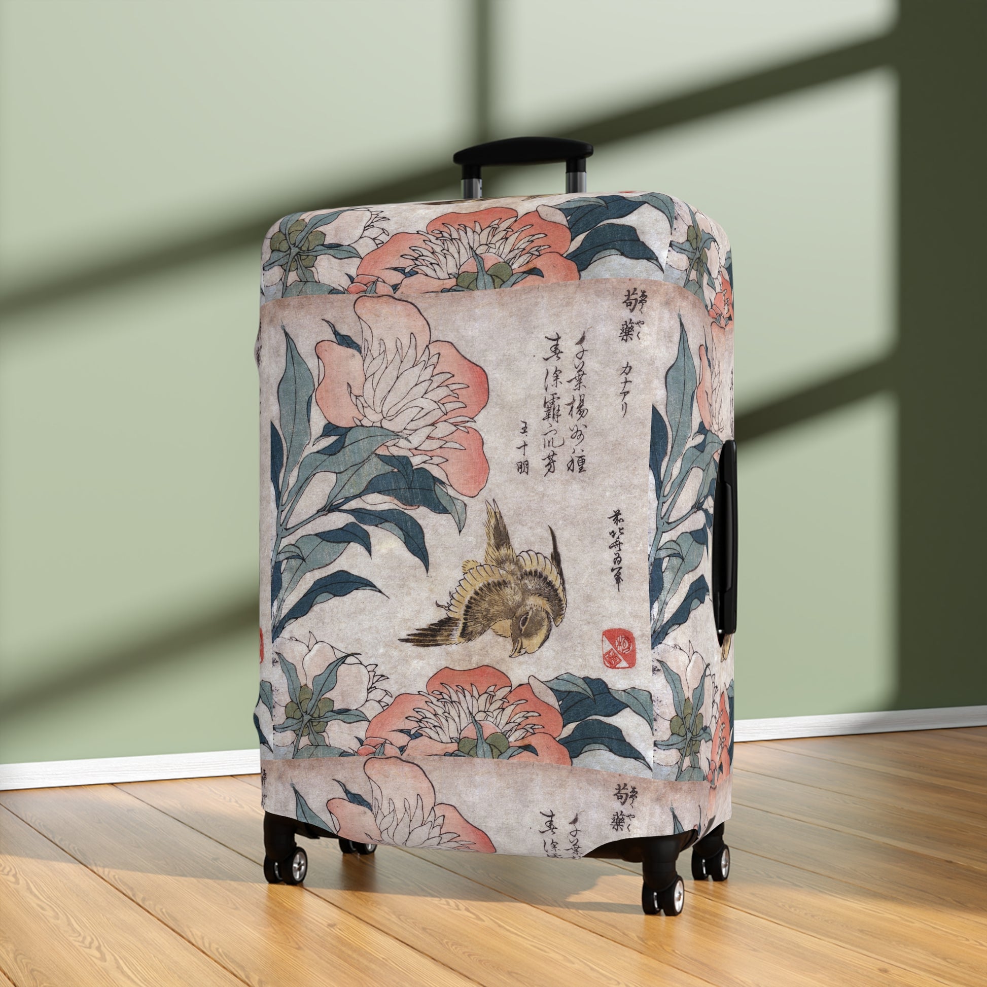 Japanese Floral Luggage Cover - Stylish Suitcase Protector, Perfect Travel Accessory and Ideal Gift for Adventurers - Rosetta Creative Boutique