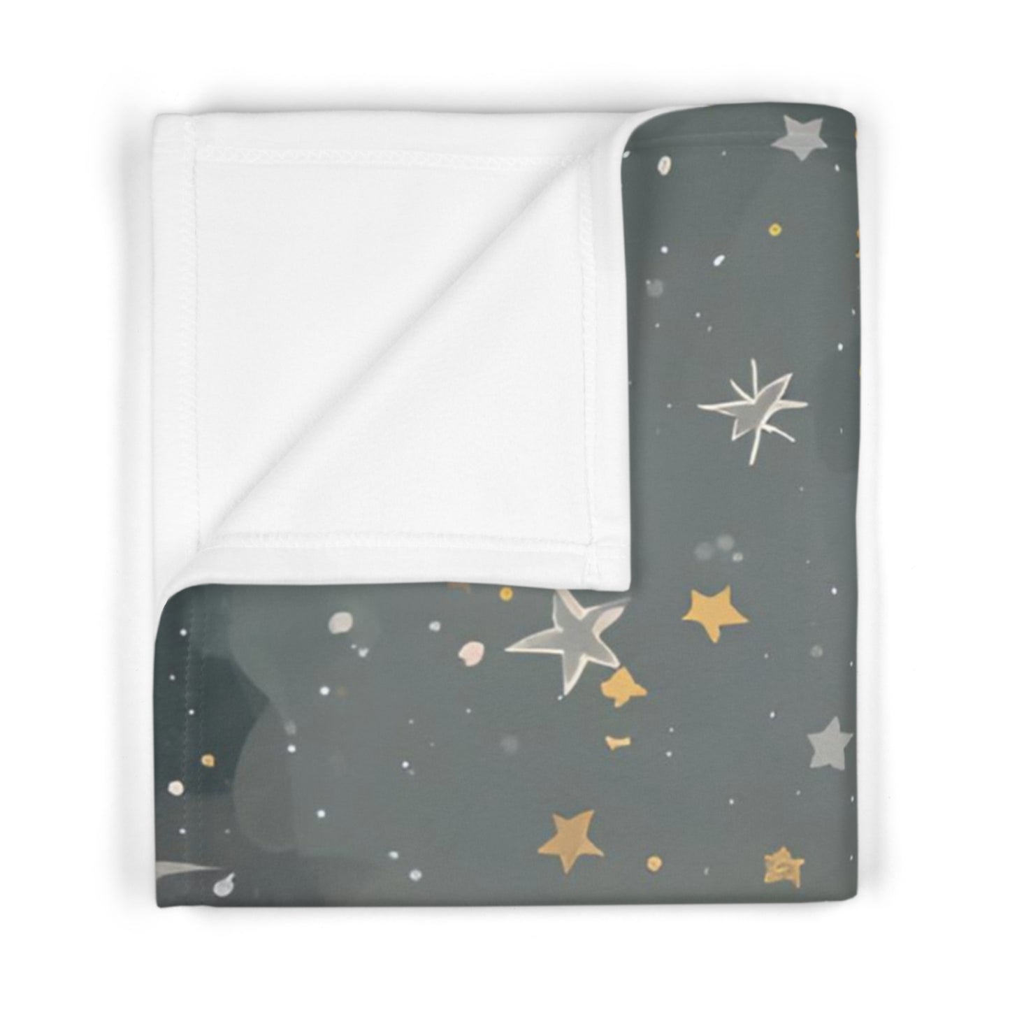 Celestial Soft Fleece Baby Blanket Starry Sky Nursery Decor - Rosetta Creative Boutique