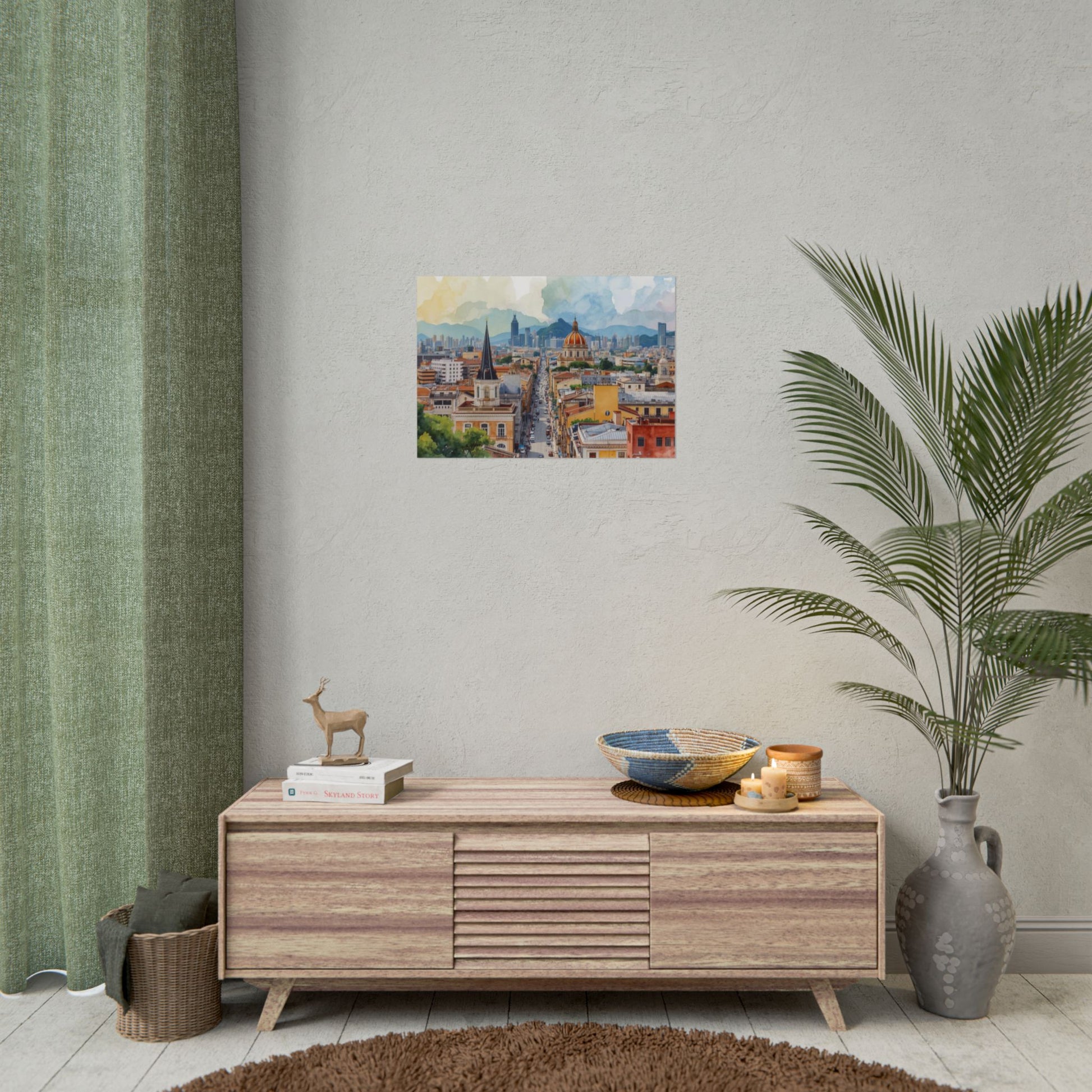 Cityscape Art Print of Sao Paolo, Brazil by Rosetta Creative Boutique, Rolled Posters, Modern Wall Decor, Urban Art, Home Decoration, Landscape Photography - Rosetta Creative Boutique