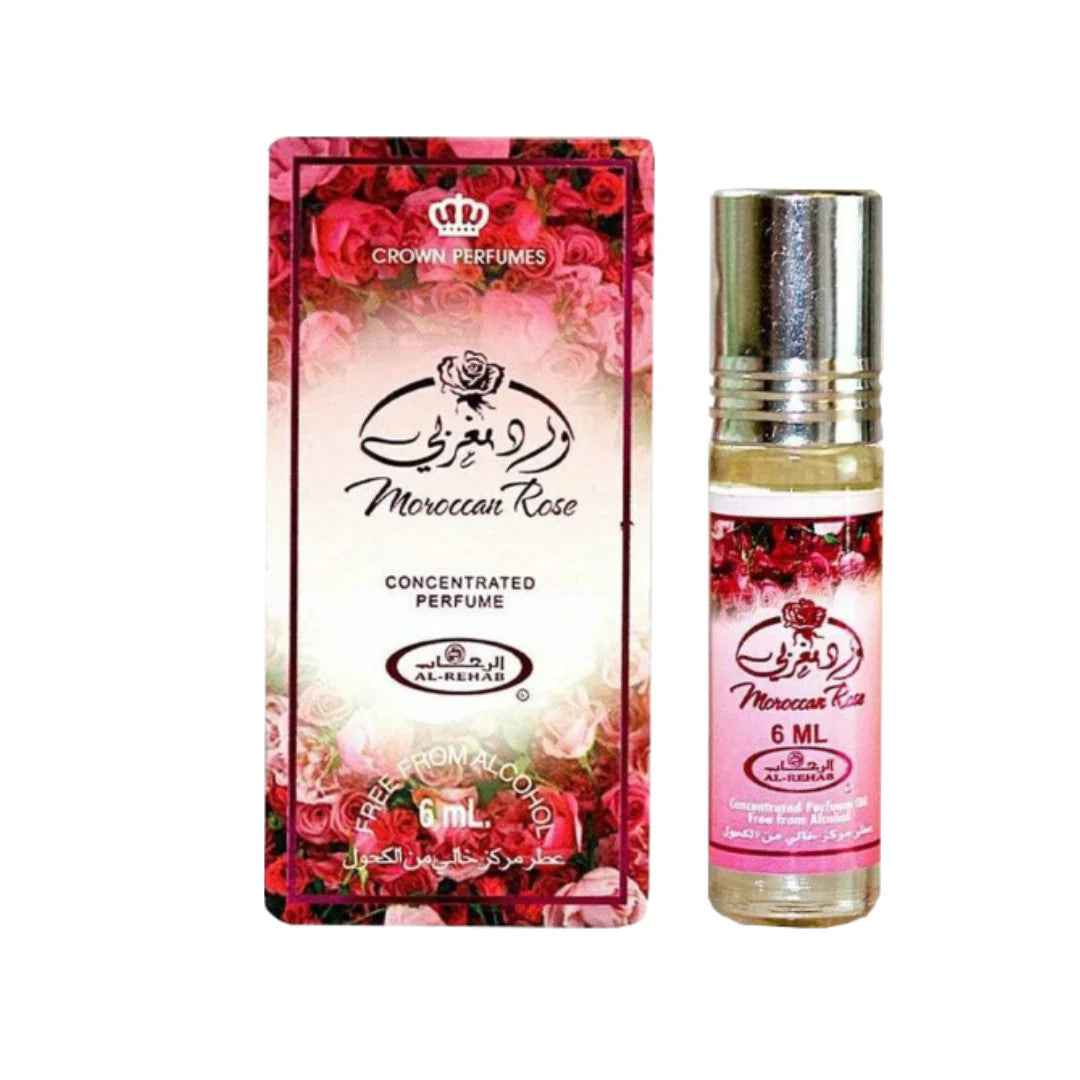 Al Rehab Moroccan Rose Concentrated Perfume Oil 6ml Unisex