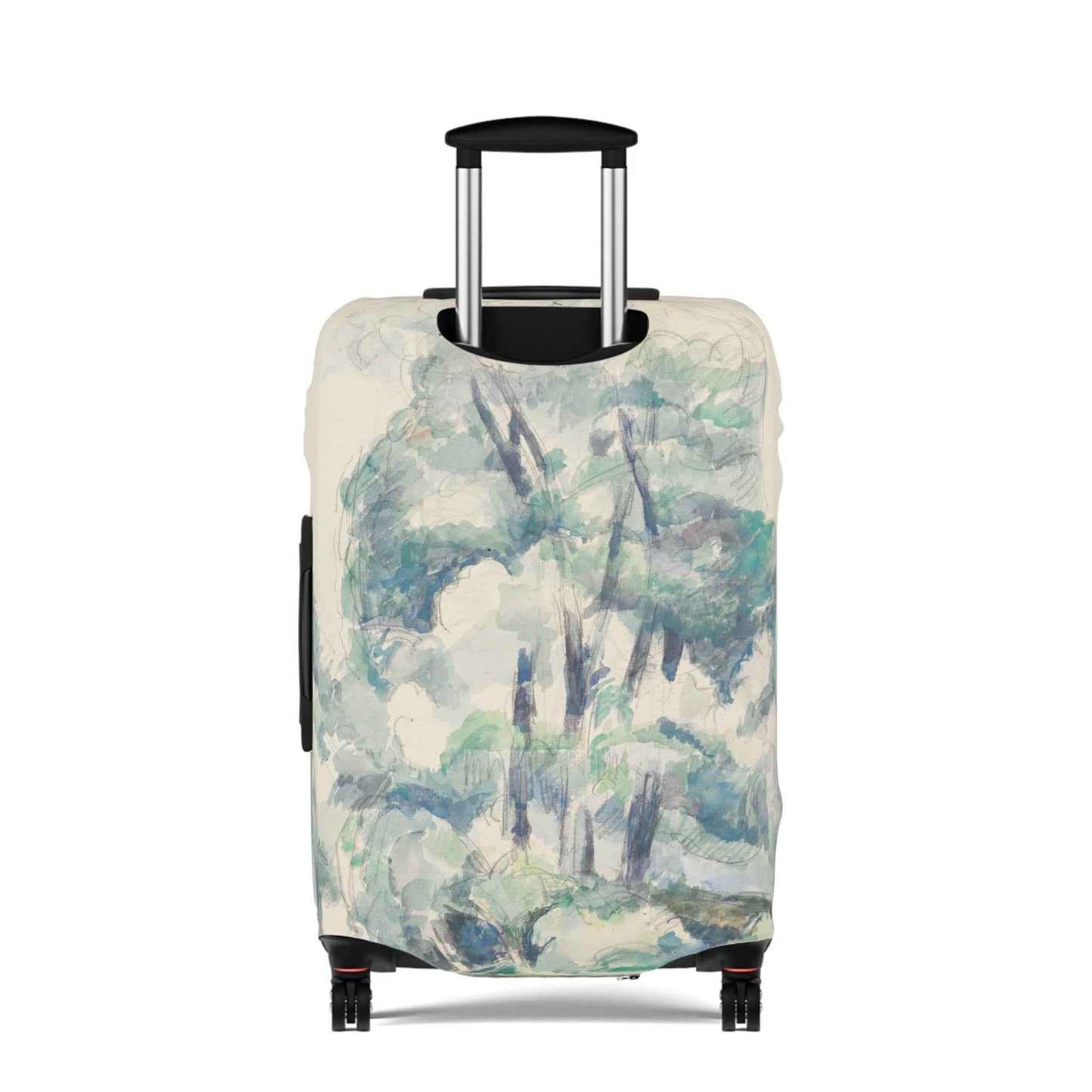 Cezanne Luggage Cover - Banks of the Seine Travel Accessory, Unique Gift for Travelers, Custom Luggage Protector, Wanderlust Decor, Airplane Essentials - Rosetta Creative Boutique