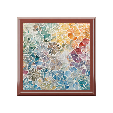 Colorful Floral Jewelry Box Keepsake Organizer Gift for Her - Rosetta Creative Boutique