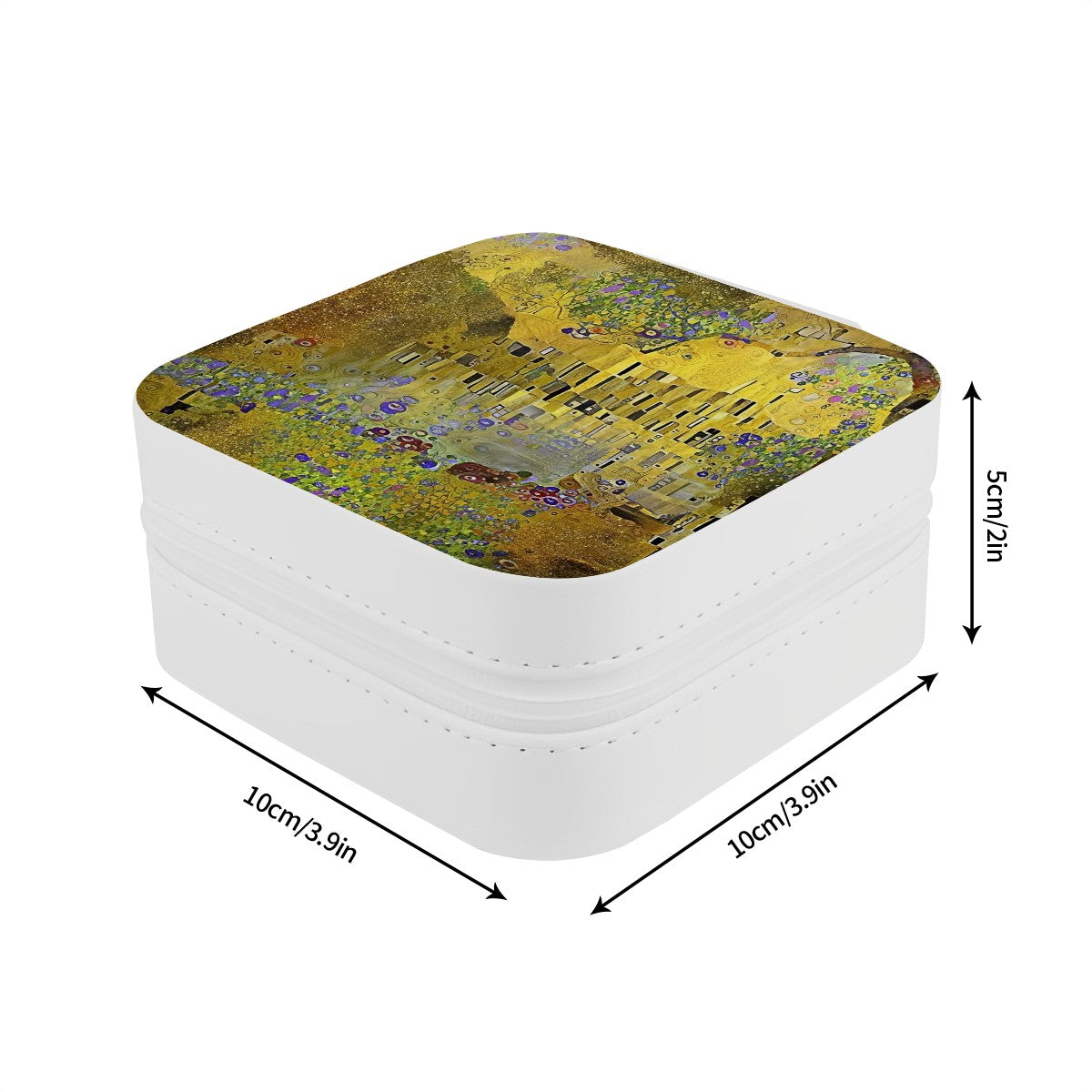 Abstract Klimt Style Jewelry Organizer - Exclusive PU Leather Case by Rosetta Creative Boutique - Rosetta Creative Boutique