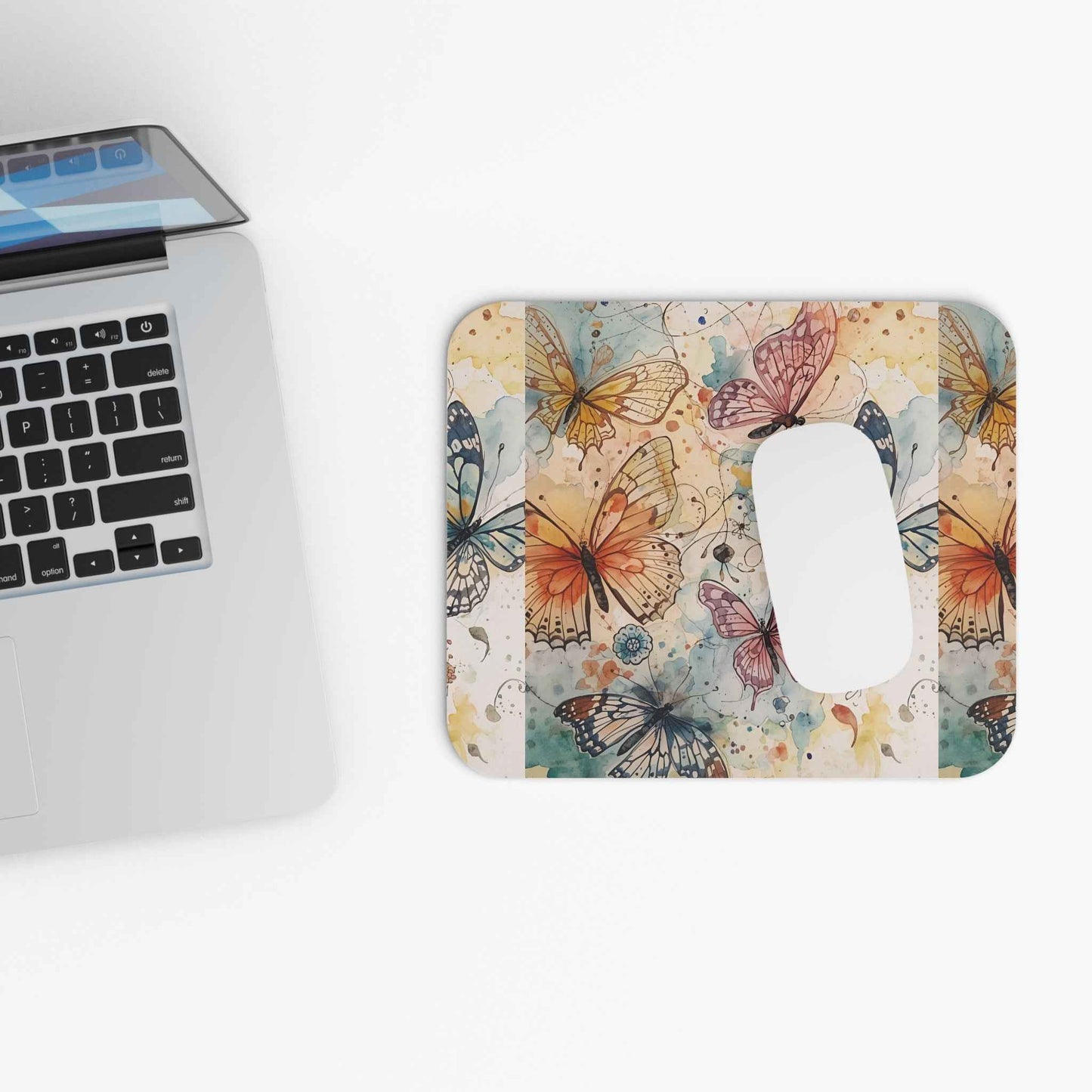 Butterfly Art Mouse Pad - Colorful Desk Accessory for Nature Lovers