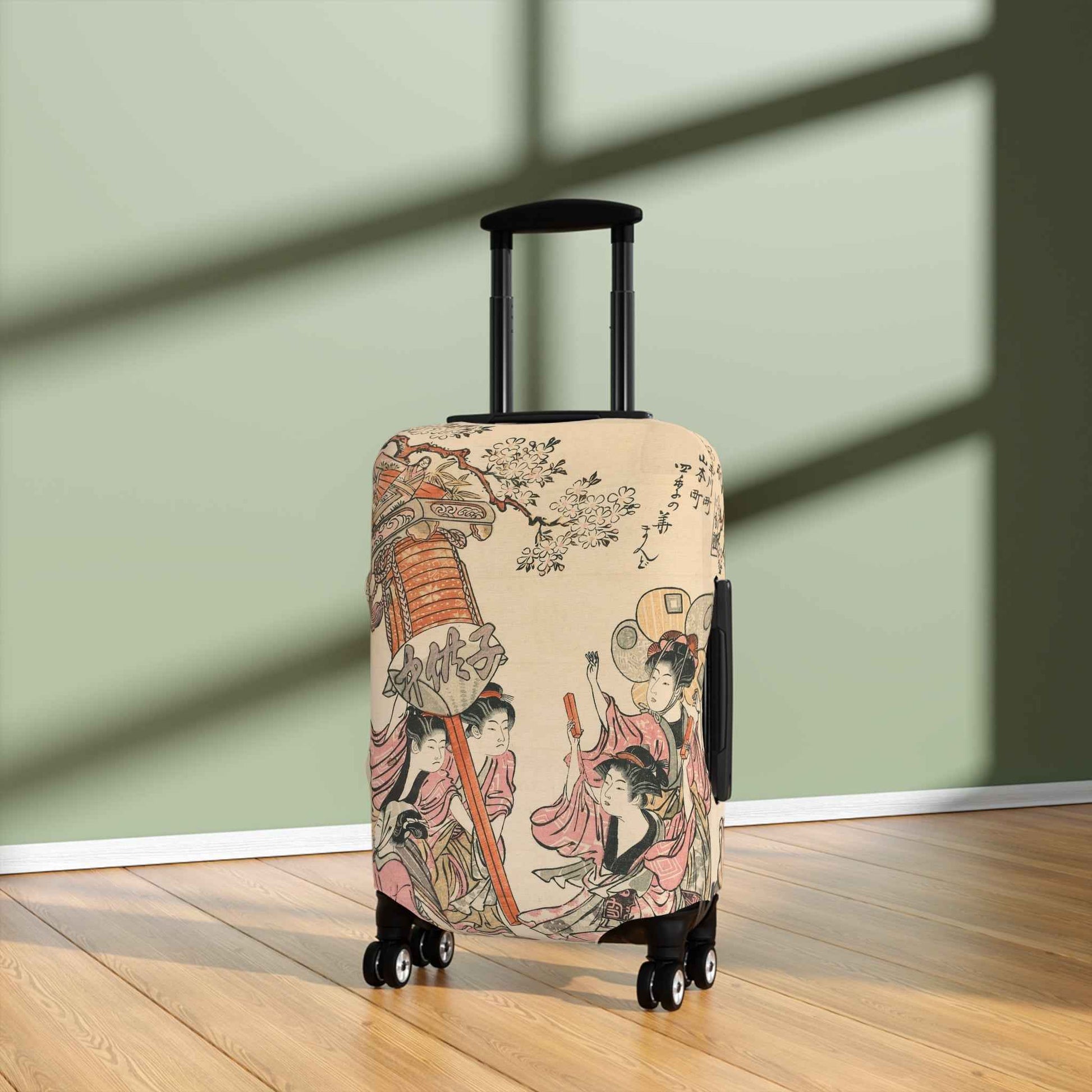 Japanese Geisha Luggage Cover – Vintage-Inspired Travel Accessory by Rosetta Creative Boutique, Unique Suitcase Protector & Personalized Gift Idea - Rosetta Creative Boutique