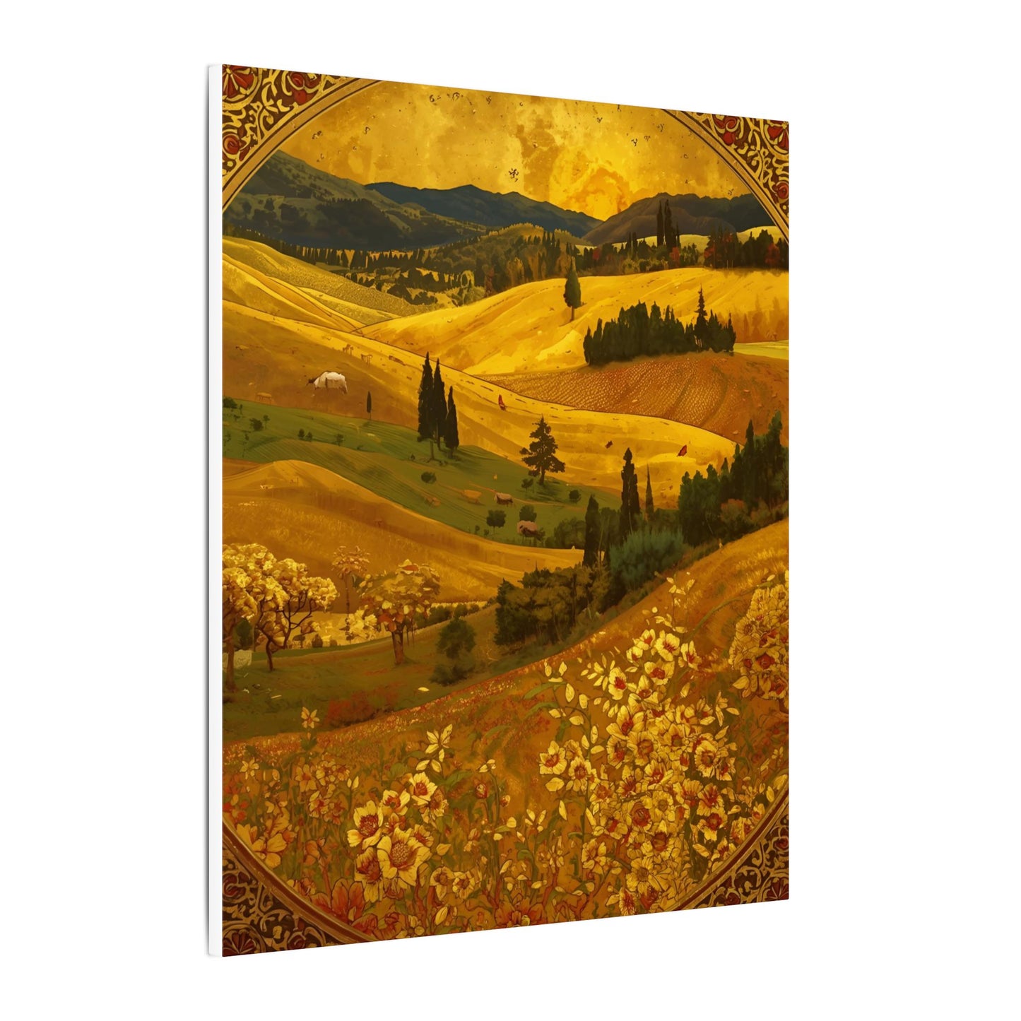 Golden Landscape Canvas Print by Rosetta Creative Boutique | Autumn Wall Art, Home Décor, Rustic Decor, Gift for Nature Lovers, Seasonal Art - Rosetta Creative Boutique