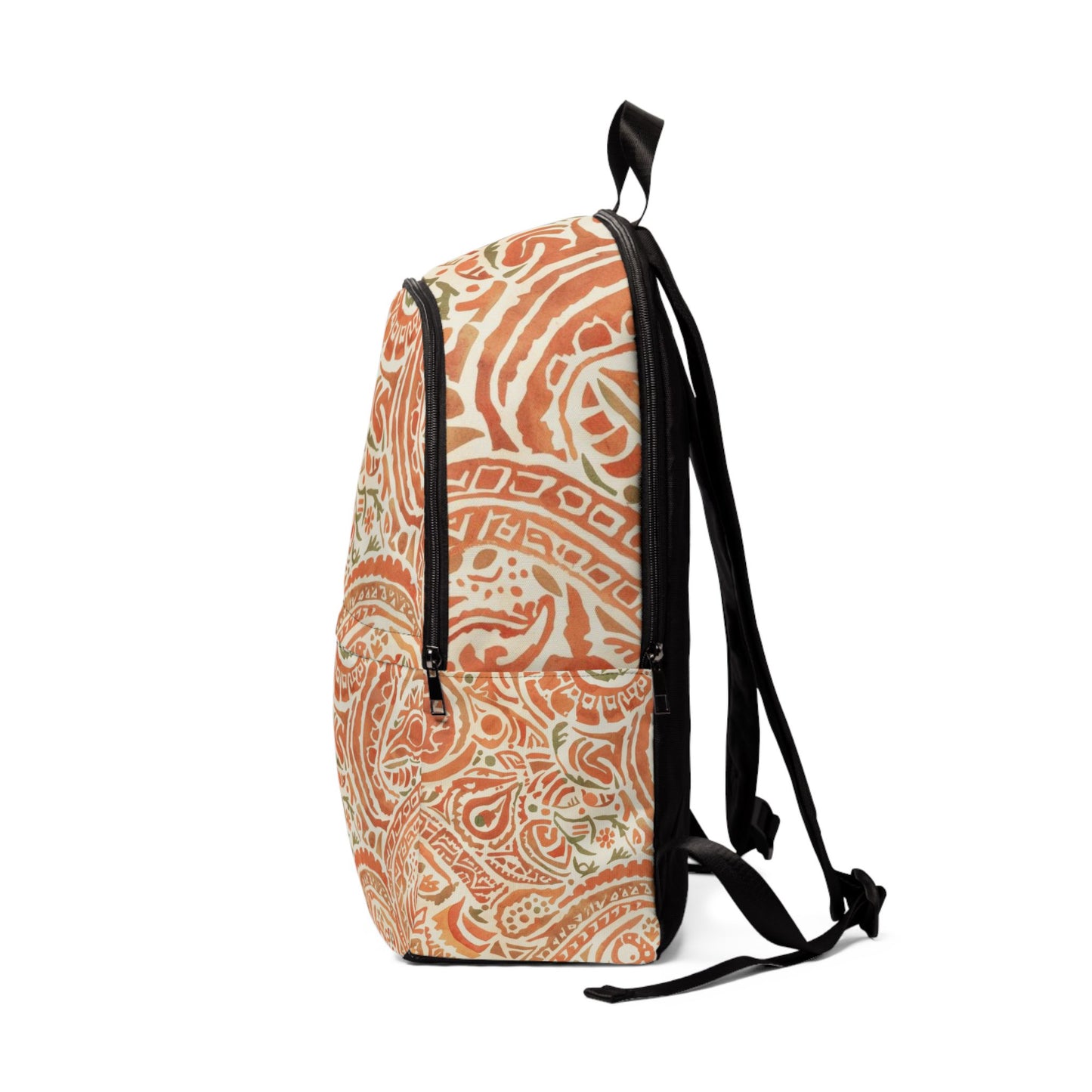 Stylish Waterproof Fabric Backpack with Artistic Pattern by Rosetta Creative Boutique, Everyday Use, School, Travel Bag, Unique Gift, Vintage Style