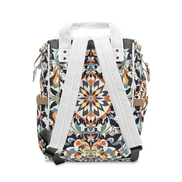 Stylish Italian Tile Backpack - Rosetta Creative Floral Bag for Trendy Adventures - Rosetta Creative Boutique