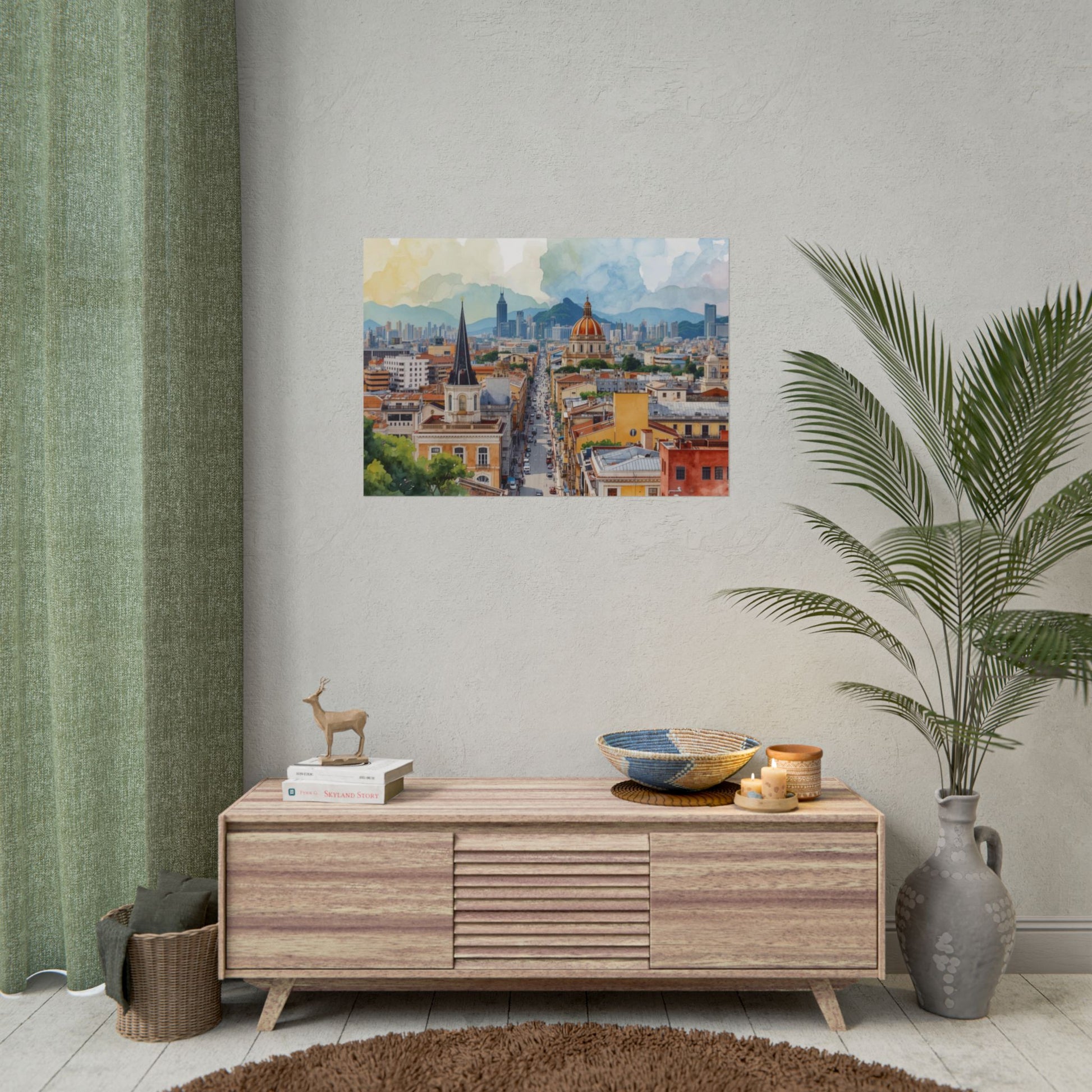 Cityscape Art Print of Sao Paolo, Brazil by Rosetta Creative Boutique, Rolled Posters, Modern Wall Decor, Urban Art, Home Decoration, Landscape Photography - Rosetta Creative Boutique