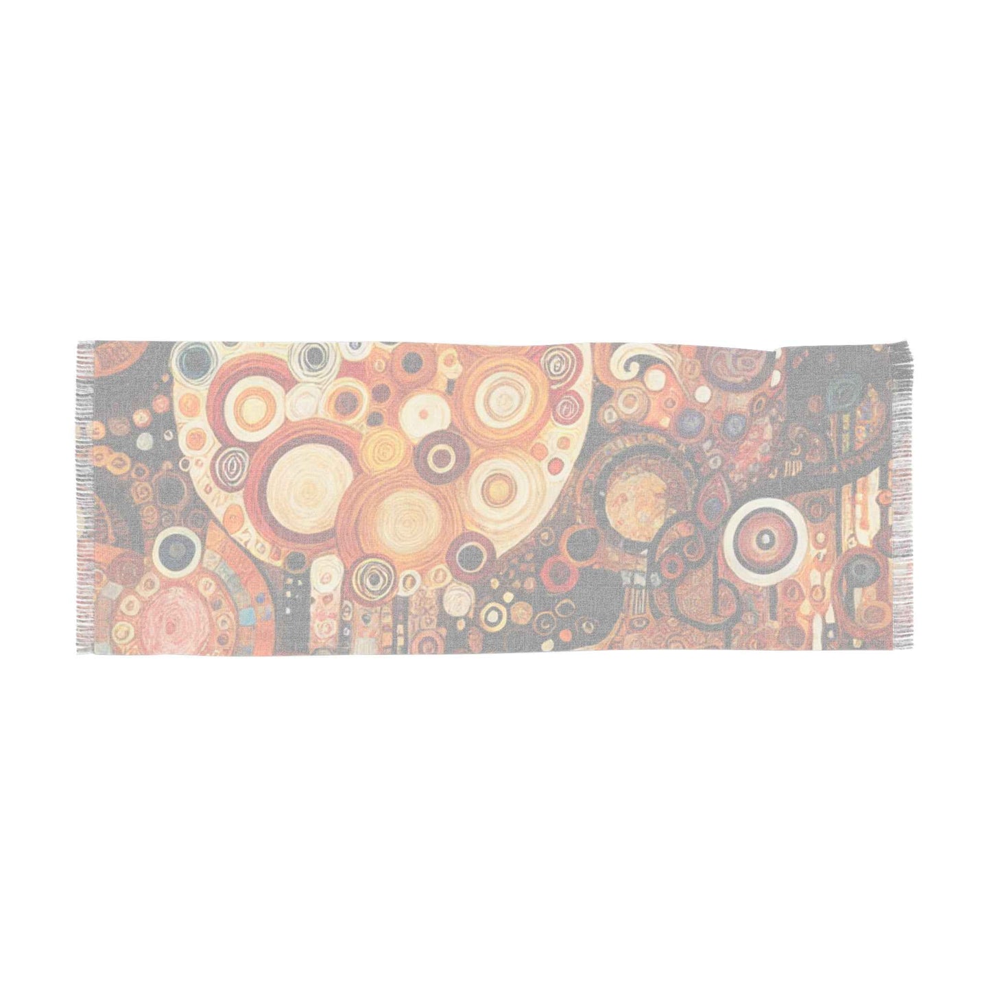 Klimt-Inspired Light Scarf - Artistic Bohemian Wrap, Perfect Accessory for Every Season and Gift for Art Lovers - Rosetta Creative Boutique