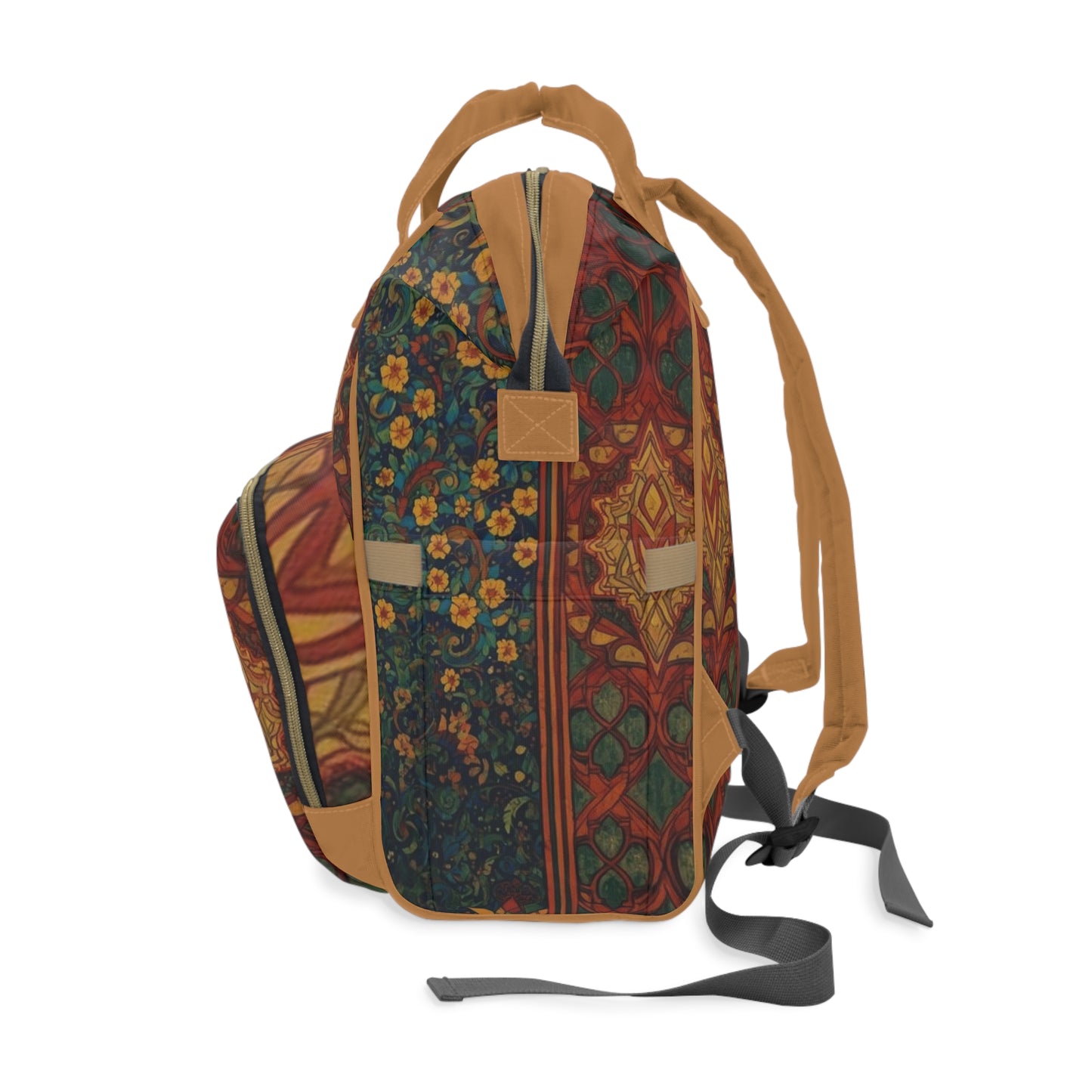 Floral Diaper Backpack for Moms Travel Essential Gift - Rosetta Creative Boutique