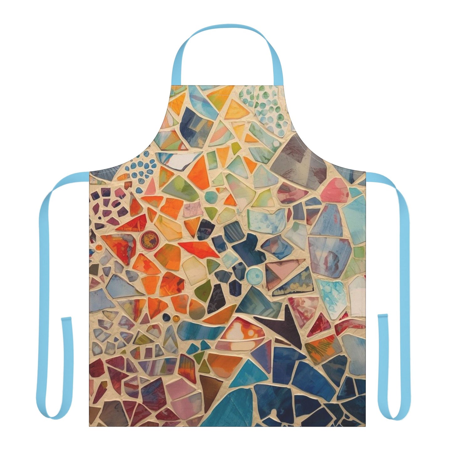 Colorful Mosaic Apron for Cooking and Crafting, Artistic Kitchen Gift, Chef's Apron, DIY Enthusiast Gift, Creative Cooking Gear