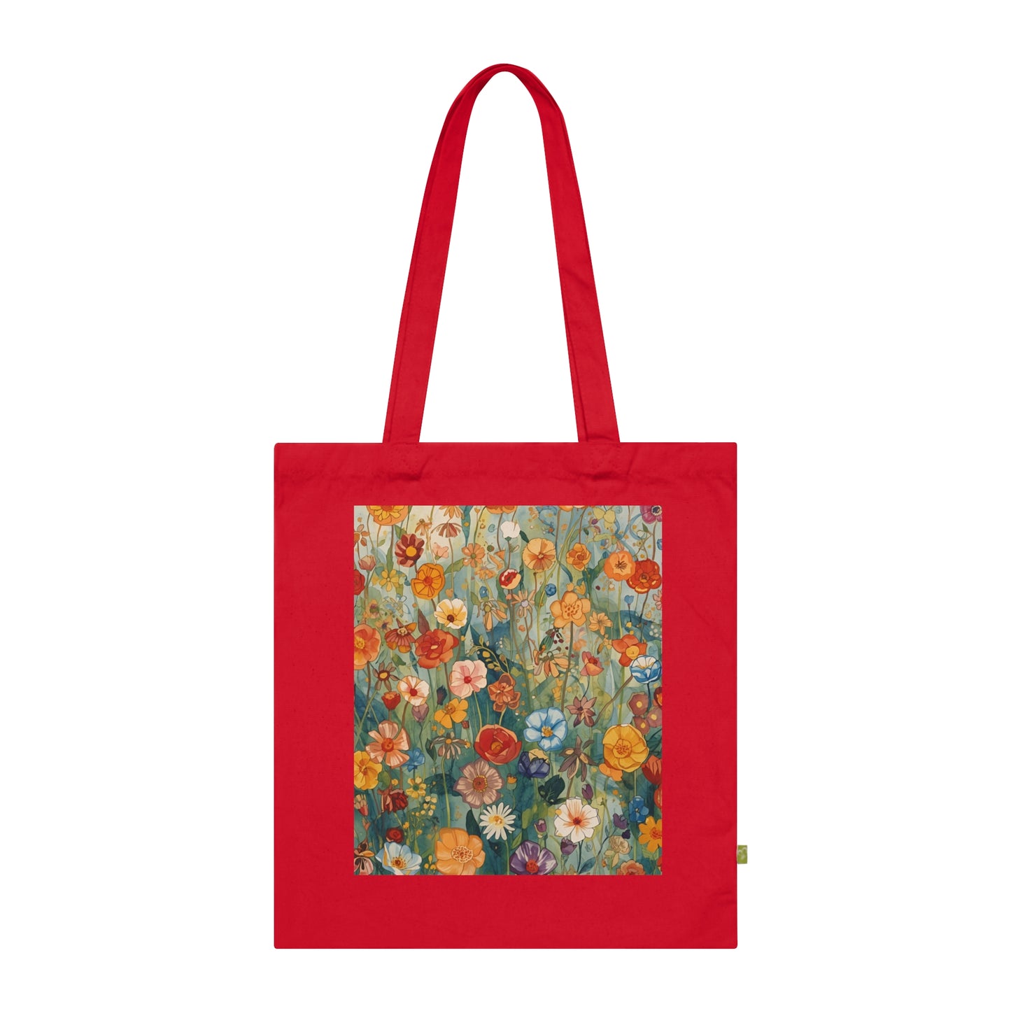 Floral Organic Cotton Tote Bag Eco Friendly Shopping Tote - Rosetta Creative Boutique