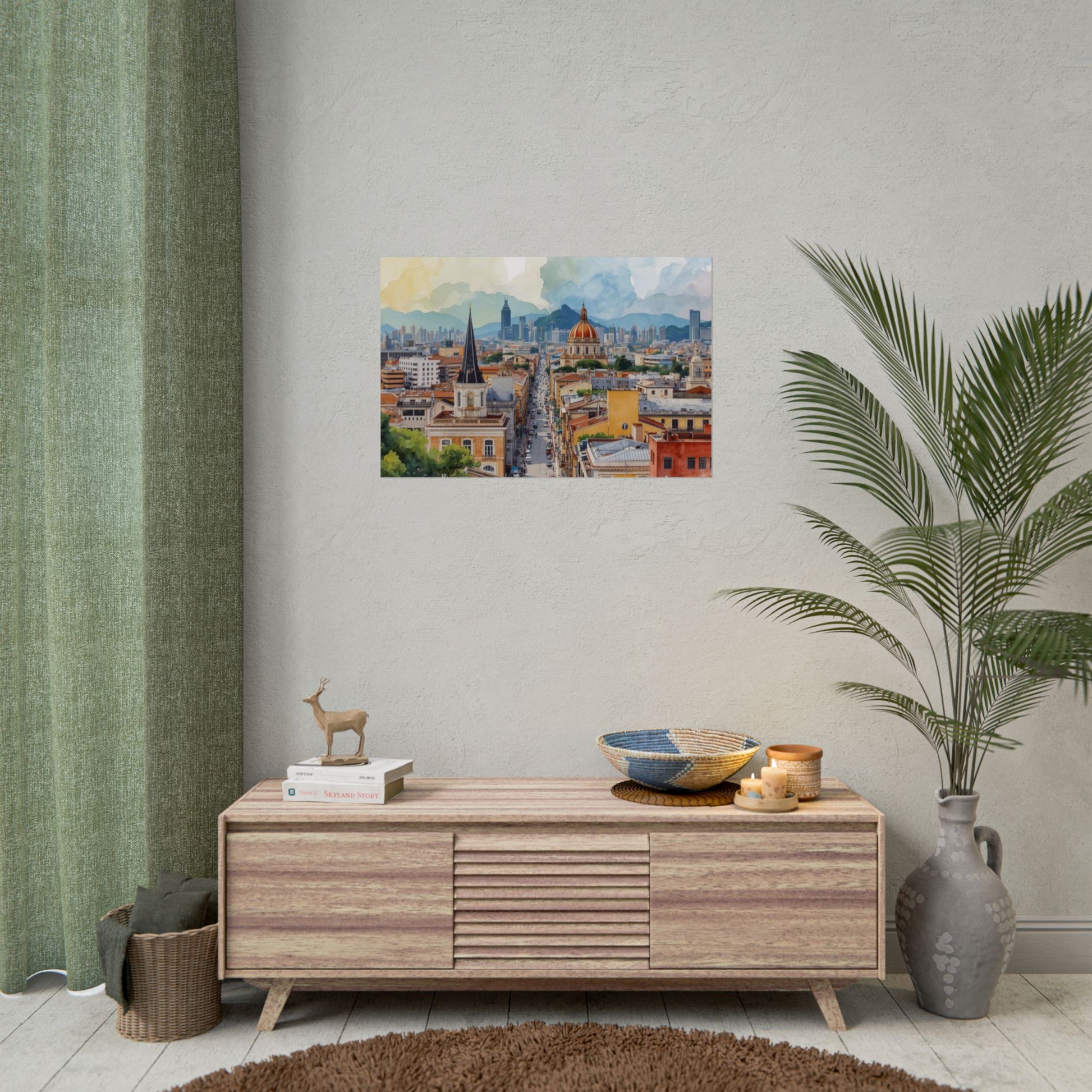 Cityscape Art Print of Sao Paolo, Brazil by Rosetta Creative Boutique, Rolled Posters, Modern Wall Decor, Urban Art, Home Decoration, Landscape Photography - Rosetta Creative Boutique