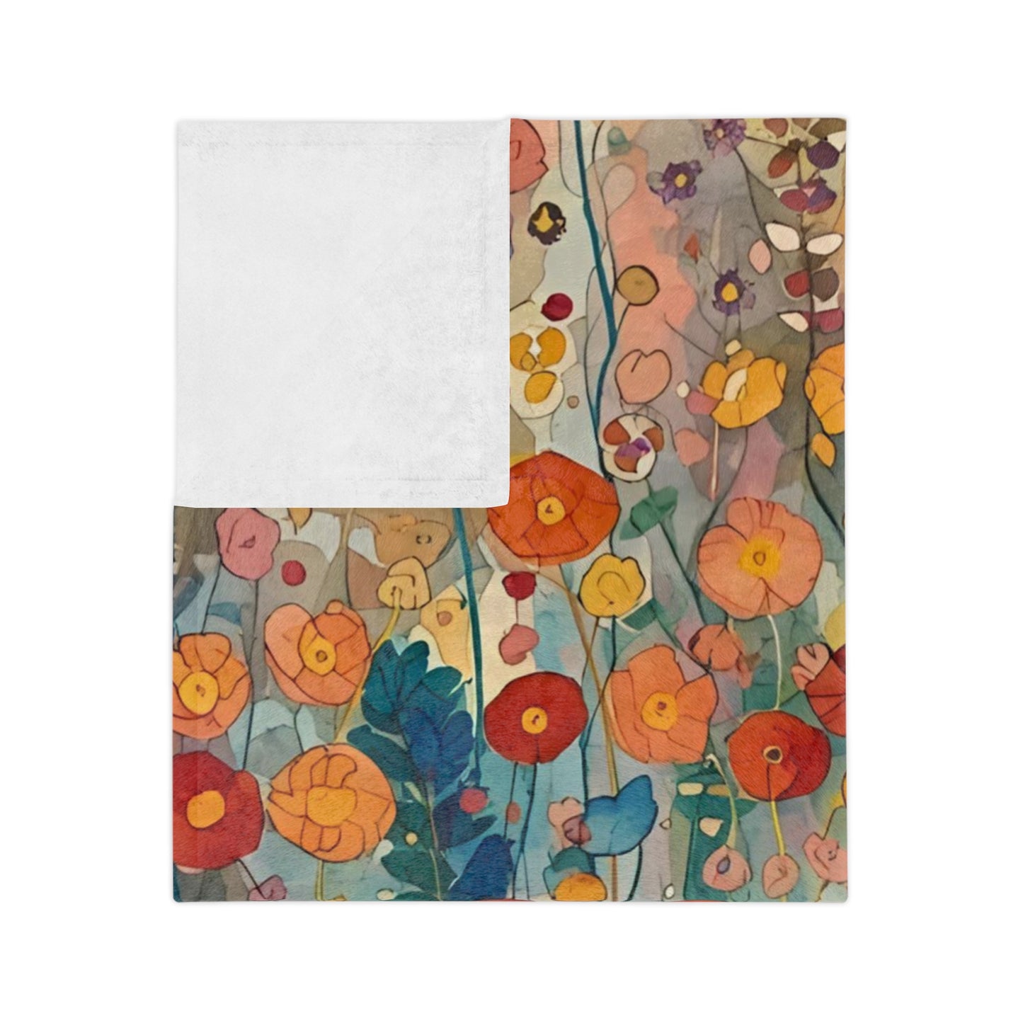 Vibrant Floral Microfiber Blanket - Exclusively at Rosetta Creative Boutique, Cozy Home Decor, Perfect for Picnics, Gifts, Boho Style, Unique Throw, All Seasons - Rosetta Creative Boutique