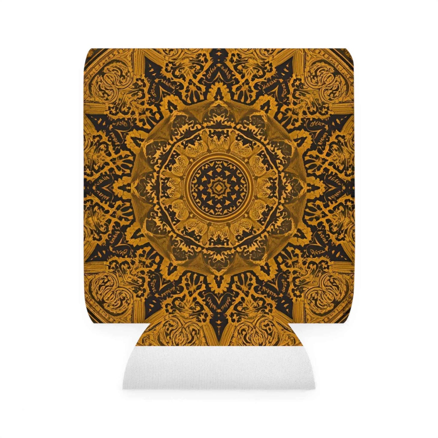 Stylish Mandala Boho Can Cooler Sleeve, Summer Drink Holder, Festival Gear, Beach Essential, Unique Gift Idea, Bohemian Decor
