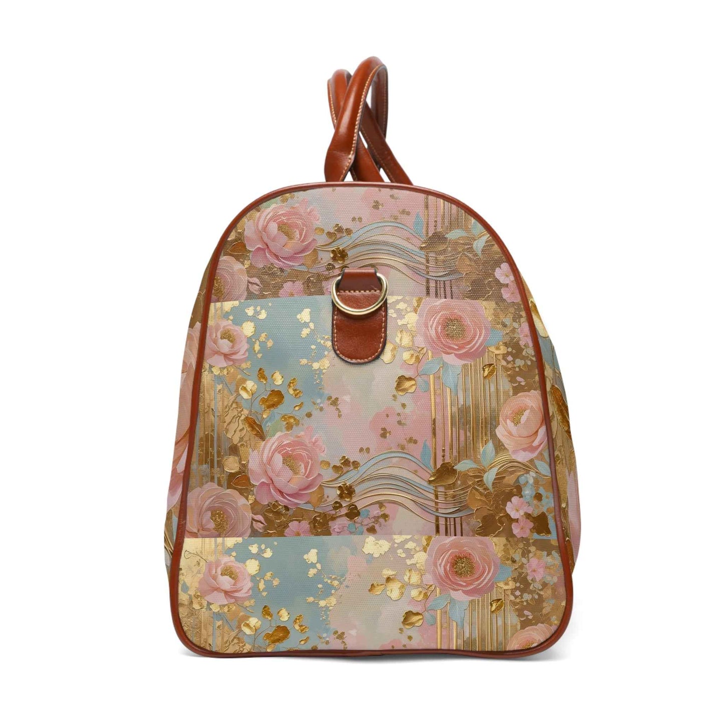 Feminine Floral Travel Bag - Stylish Waterproof Weekend Getaway Tote, Gym & Beach Bag by Rosetta Creative Boutique - Rosetta Creative Boutique
