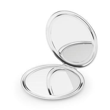 Elegant Compact Travel Mirror with Klimt-Like Design, Perfect for Bridesmaids Gifts, Travel Accessory, Makeup Bag Essential - Rosetta Creative Boutique