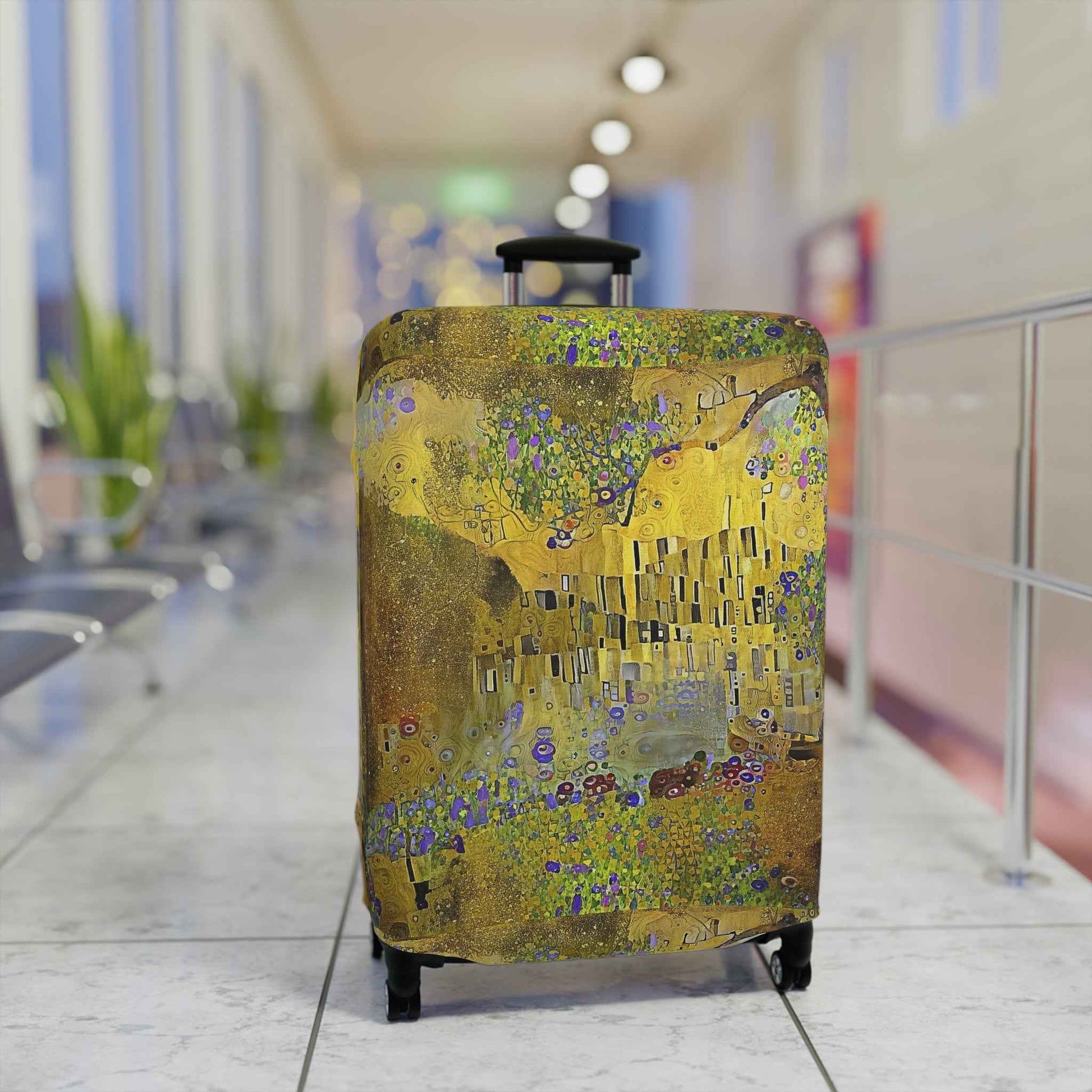 Klimt-Inspired Luggage Cover - Exclusive Design by Rosetta Creative Boutique - Rosetta Creative Boutique