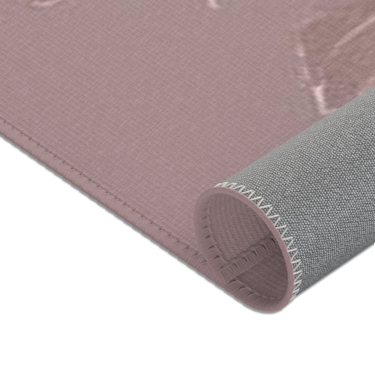 Vintage Floral Area Rug — Dusty Rose Floral Accent Rug