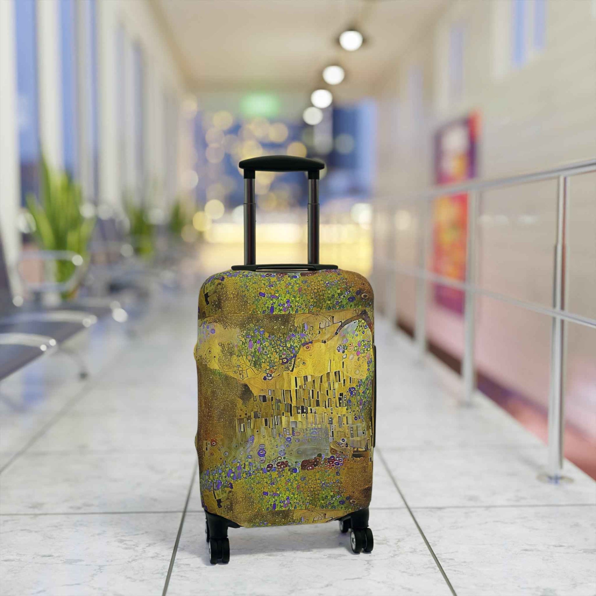 Klimt-Inspired Luggage Cover - Exclusive Design by Rosetta Creative Boutique - Rosetta Creative Boutique