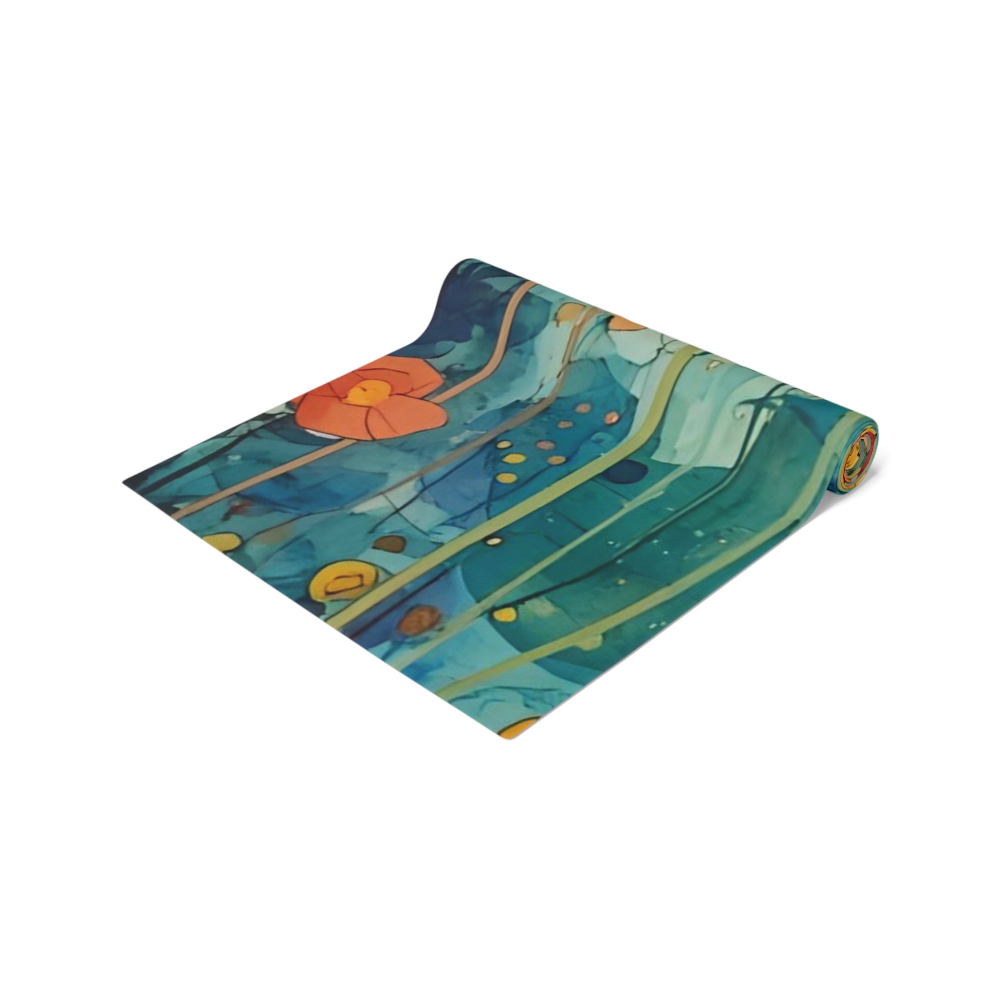 Vibrant Floral Table Runner, Vibrant Cotton & Poly Table Decor, Perfect for Home Decor, Weddings, and Gatherings - Rosetta Creative Boutique