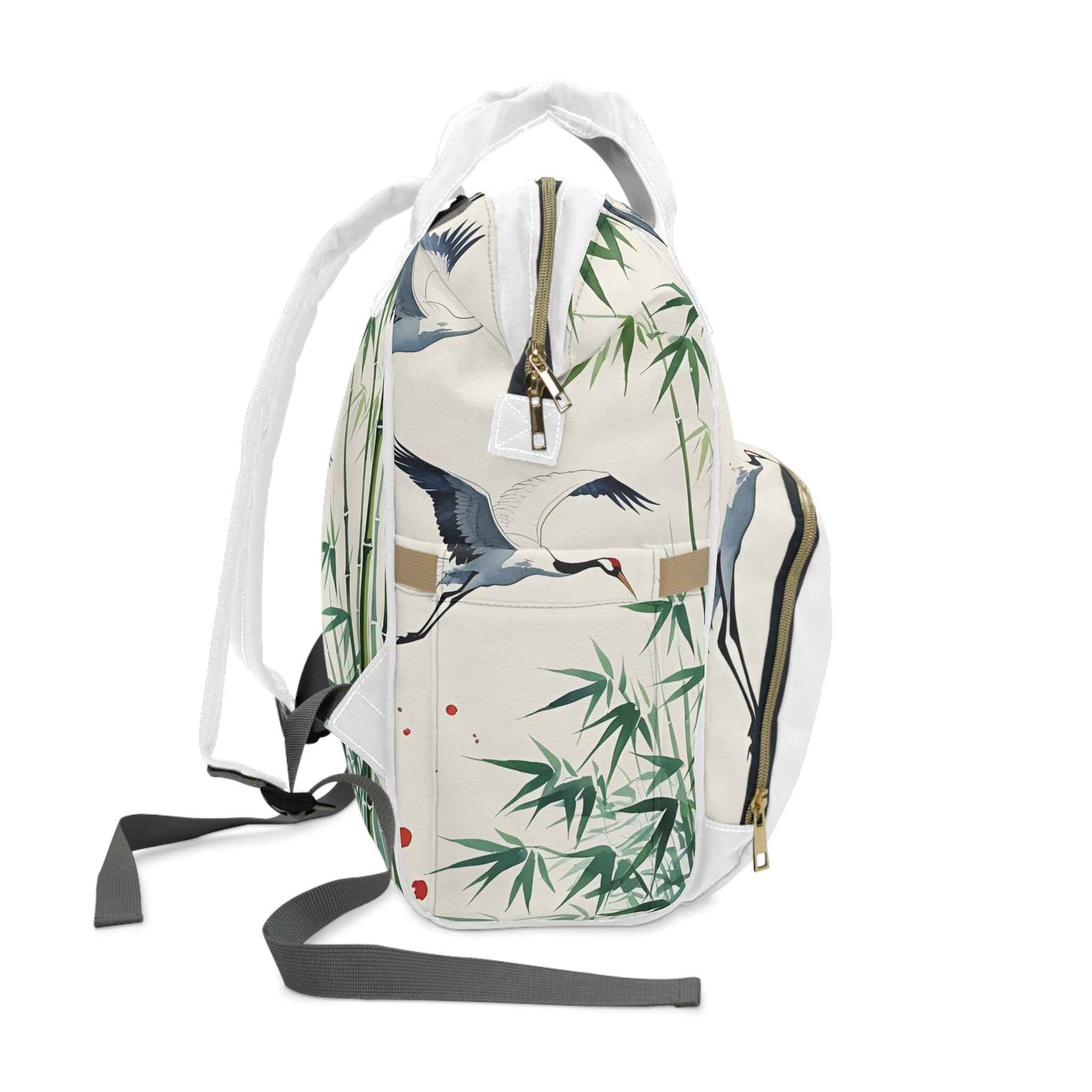 Bamboo Waterproof Diaper Backpack - Stylish, Multifunctional Baby Bag for Moms on-the-go, Perfect Baby Shower Gift and Travel Organizer - Rosetta Creative Boutique