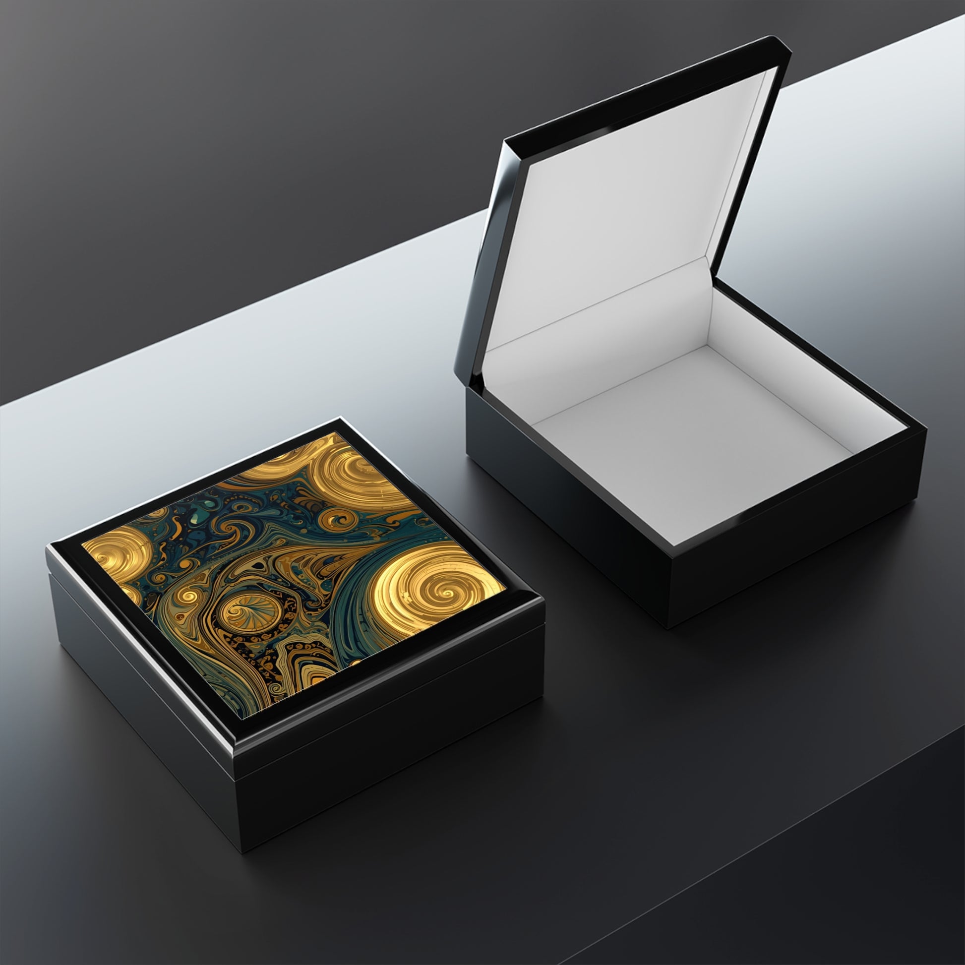 Elegant Swirl Jewel Box Organizer Gift For Her Home Decor - Rosetta Creative Boutique