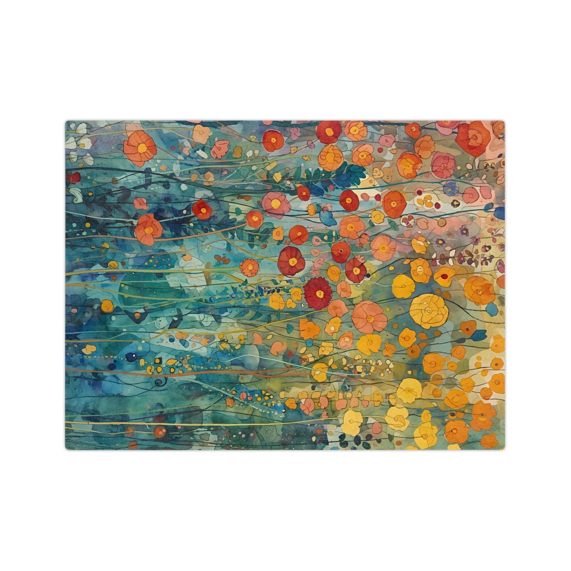 Vibrant Floral Microfiber Blanket - Exclusively at Rosetta Creative Boutique, Cozy Home Decor, Perfect for Picnics, Gifts, Boho Style, Unique Throw, All Seasons - Rosetta Creative Boutique