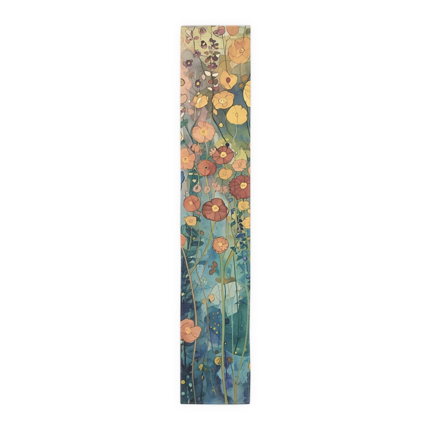 Vibrant Floral Table Runner, Vibrant Cotton & Poly Table Decor, Perfect for Home Decor, Weddings, and Gatherings - Rosetta Creative Boutique