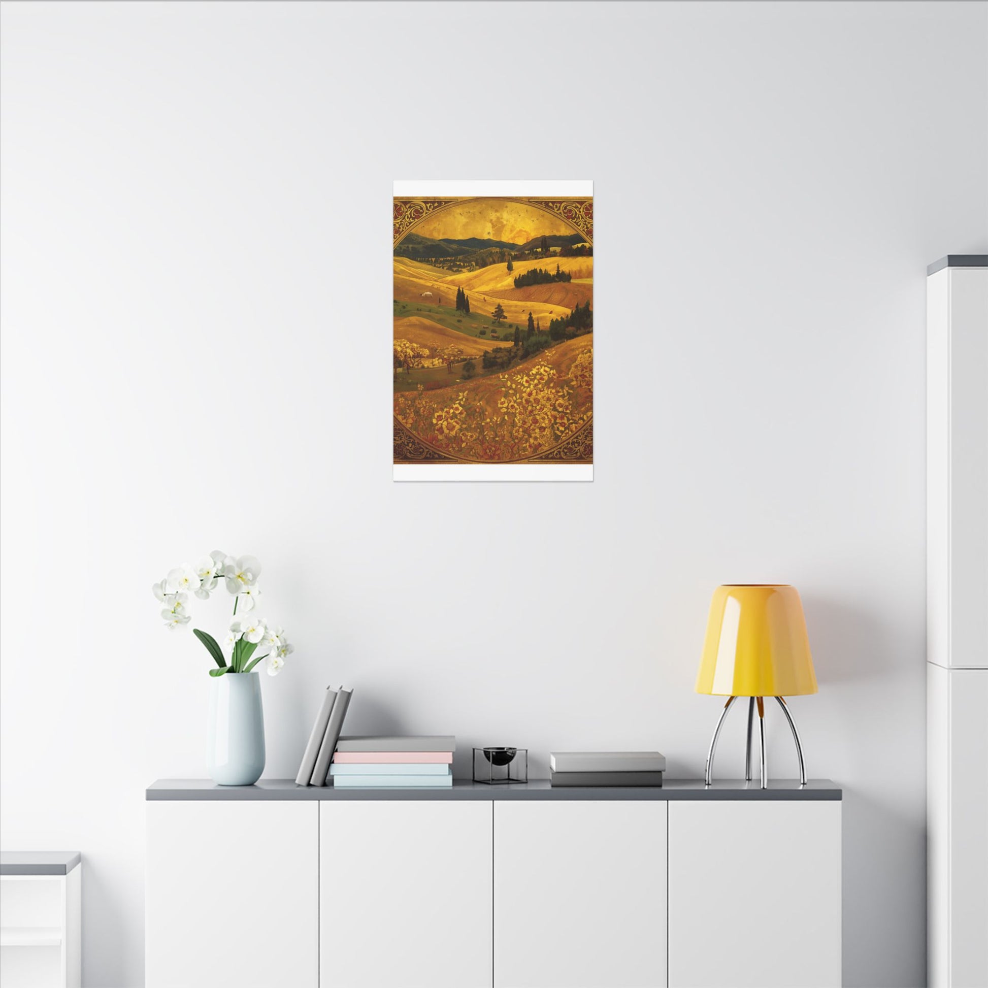 Golden Landscape Canvas Print by Rosetta Creative Boutique | Autumn Wall Art, Home Décor, Rustic Decor, Gift for Nature Lovers, Seasonal Art - Rosetta Creative Boutique
