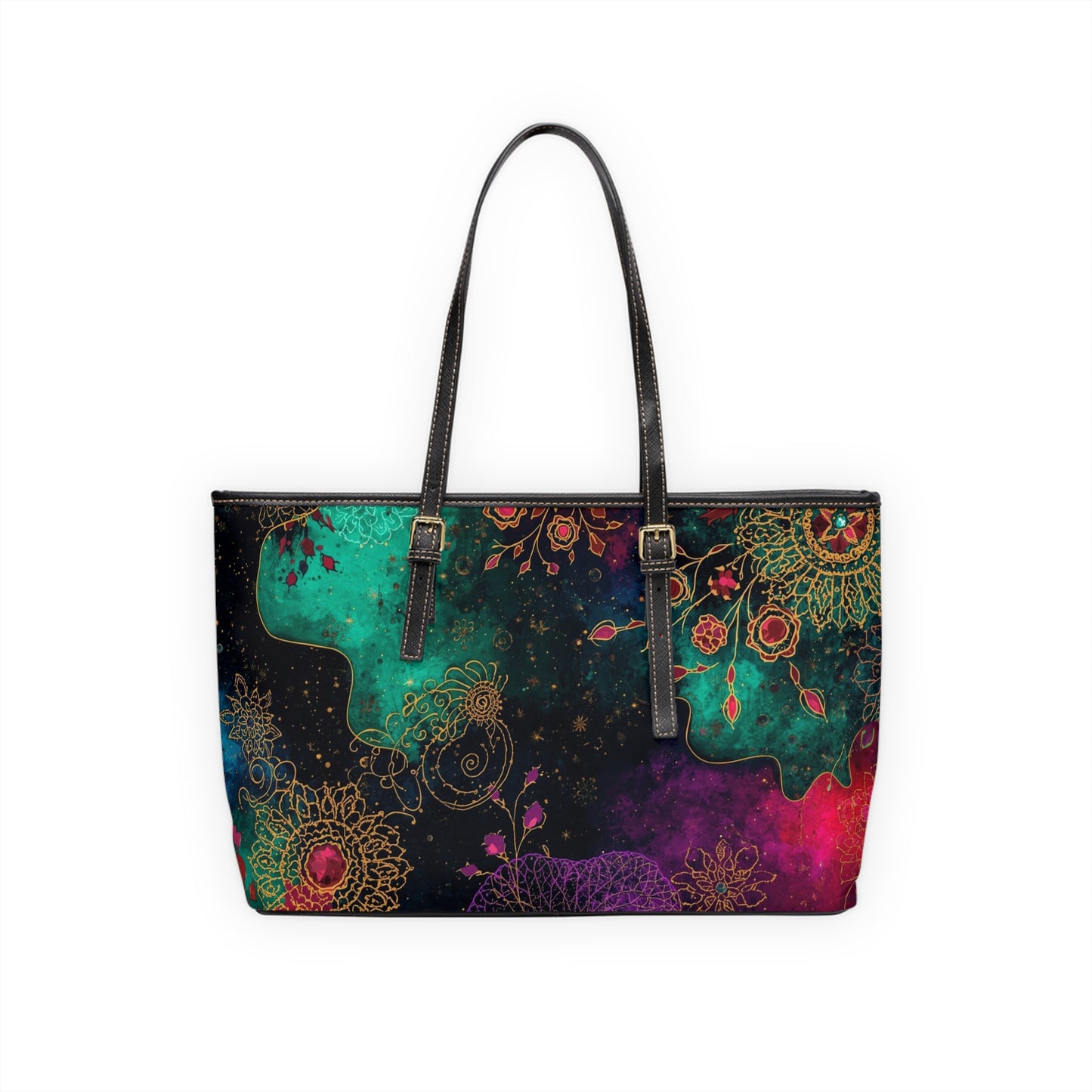 Vibrant Vegan PU Leather Shoulder Bag Boho Chic Handbag - Rosetta Creative Boutique