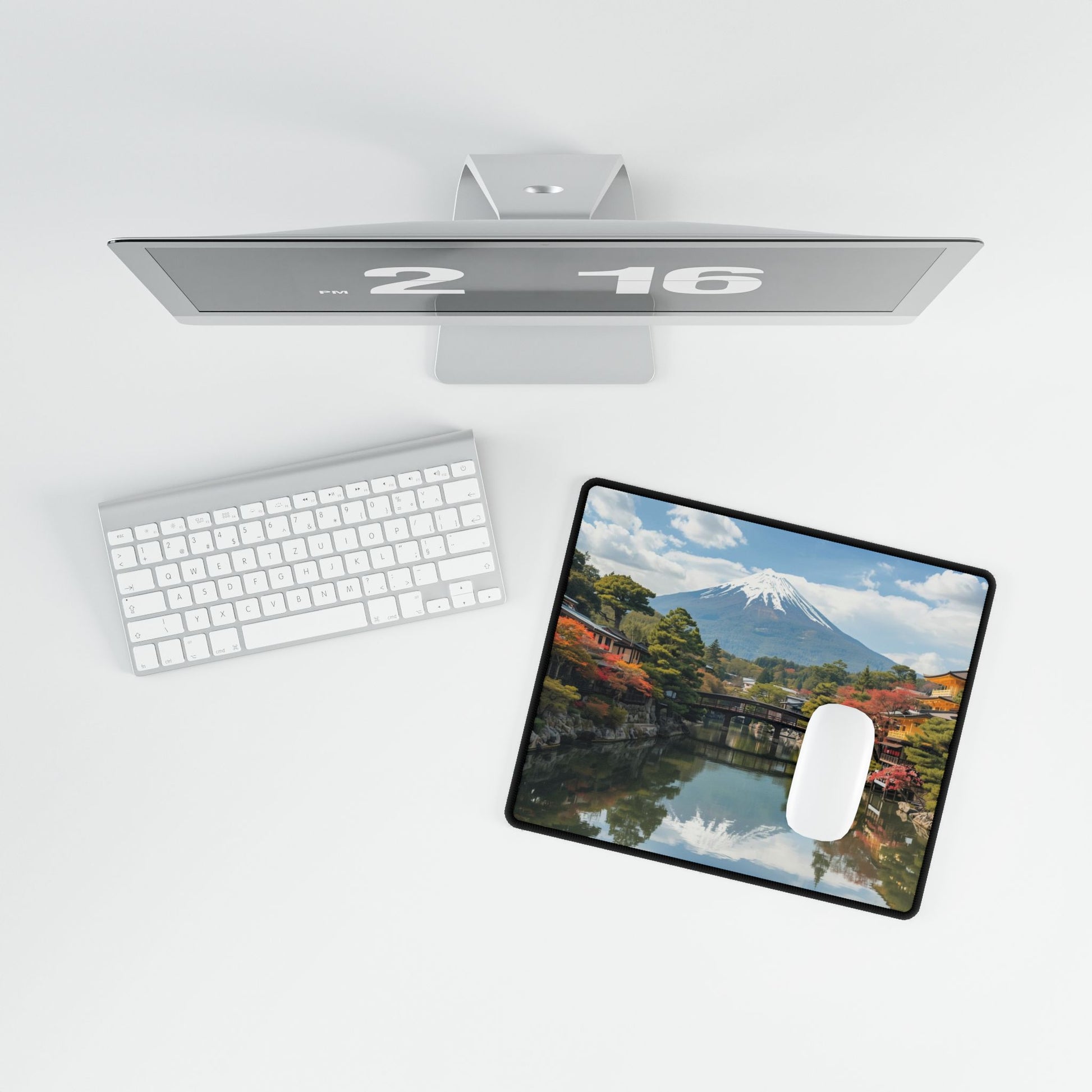 Japanese Landscape Desk Mat for Home Office and Study - Rosetta Creative Boutique